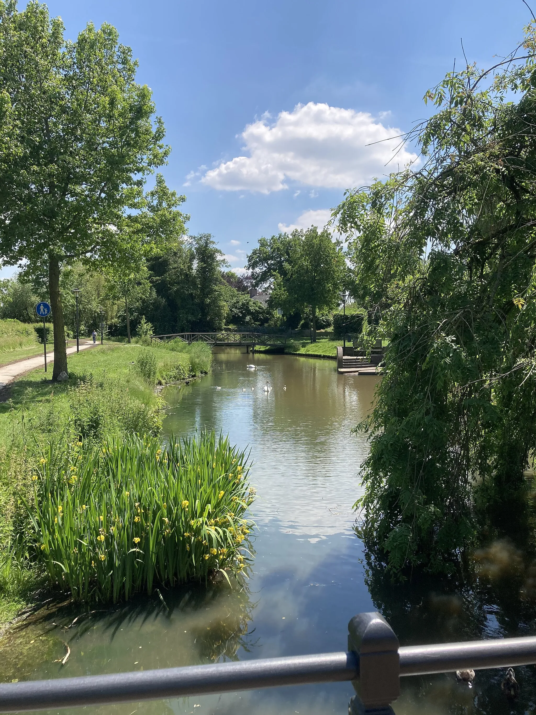 Photo showing: De Breede Beek heet in het parkje van Nijkerk Bremersloot Oost