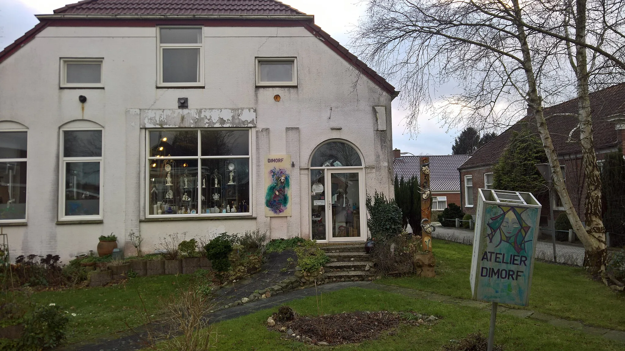 Photo showing: A local art gallery in the Groninger village of Blijham.