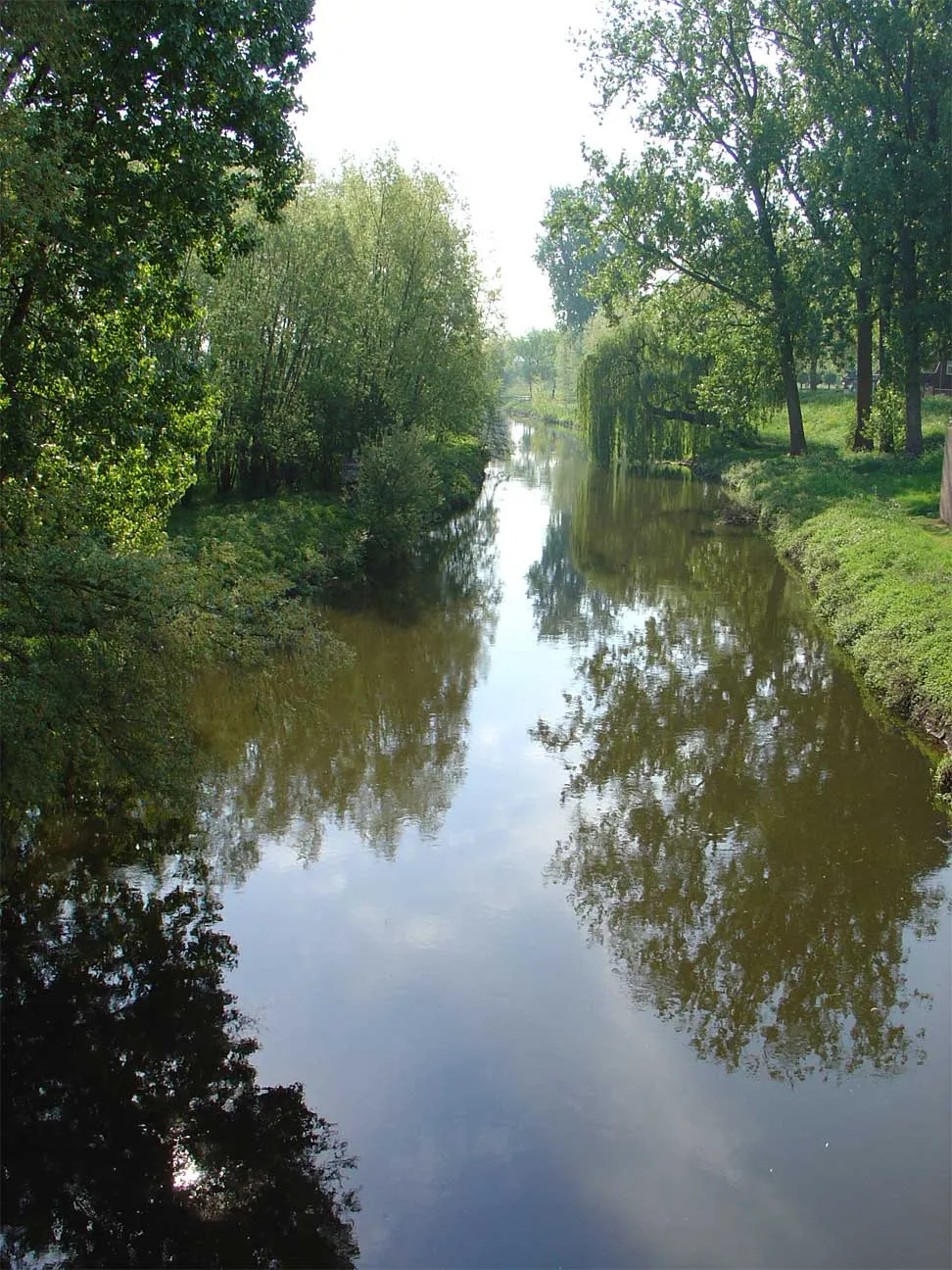 Photo showing: De rivier de Niers bij Gennep (The river Niers at Gennep in the Netherlands)