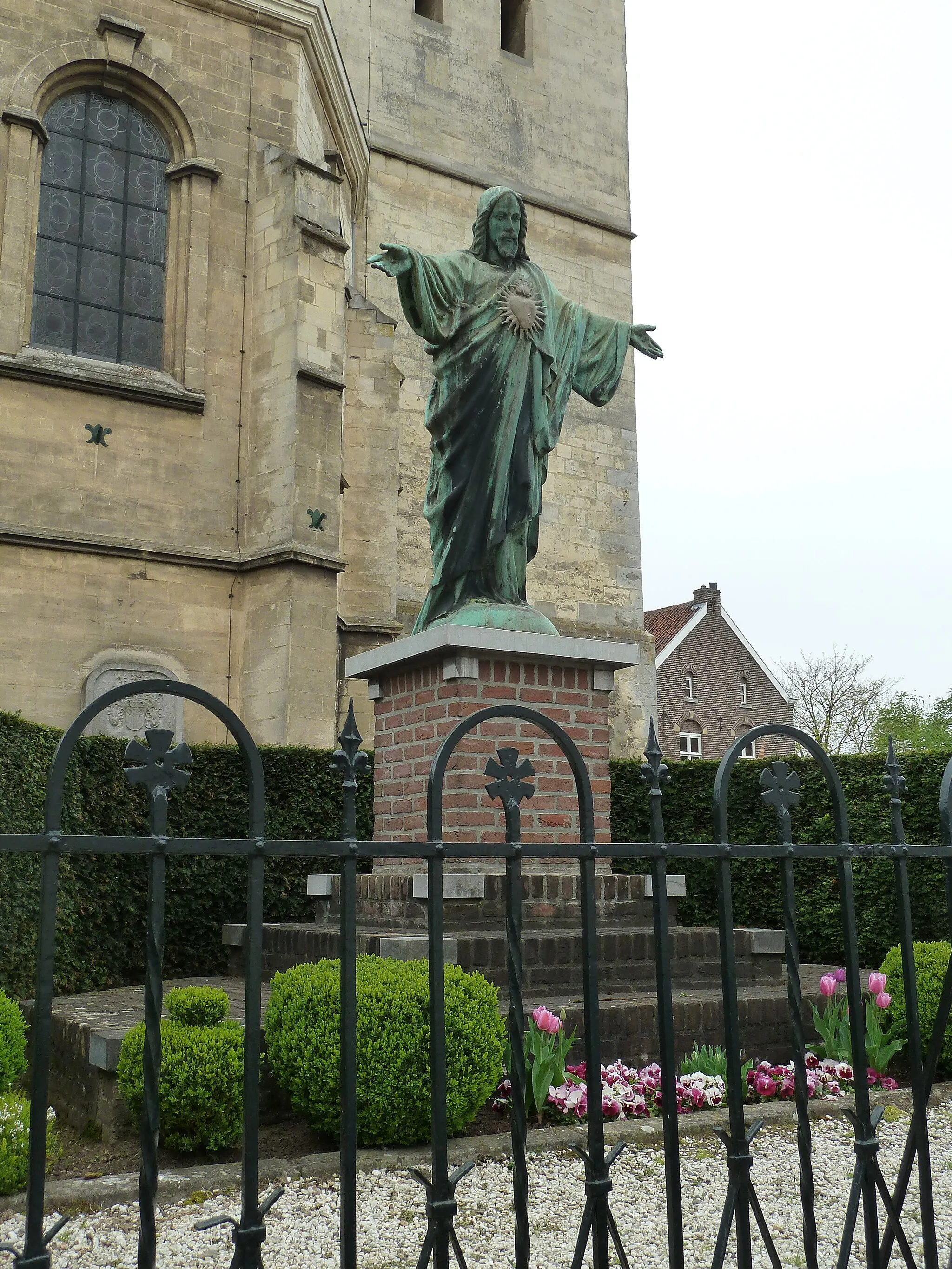 Photo showing: Heilig Hartbeeld in Gronsveld, Limburg, Nederland