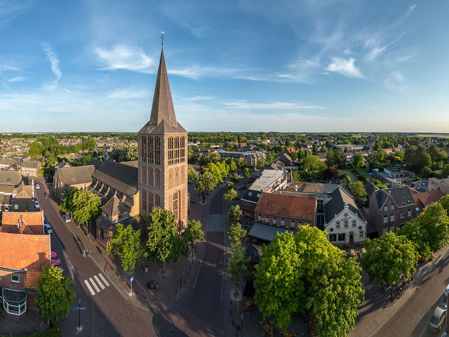 Photo showing: Panorama of the village Sevenum in Limburg The Netherlands