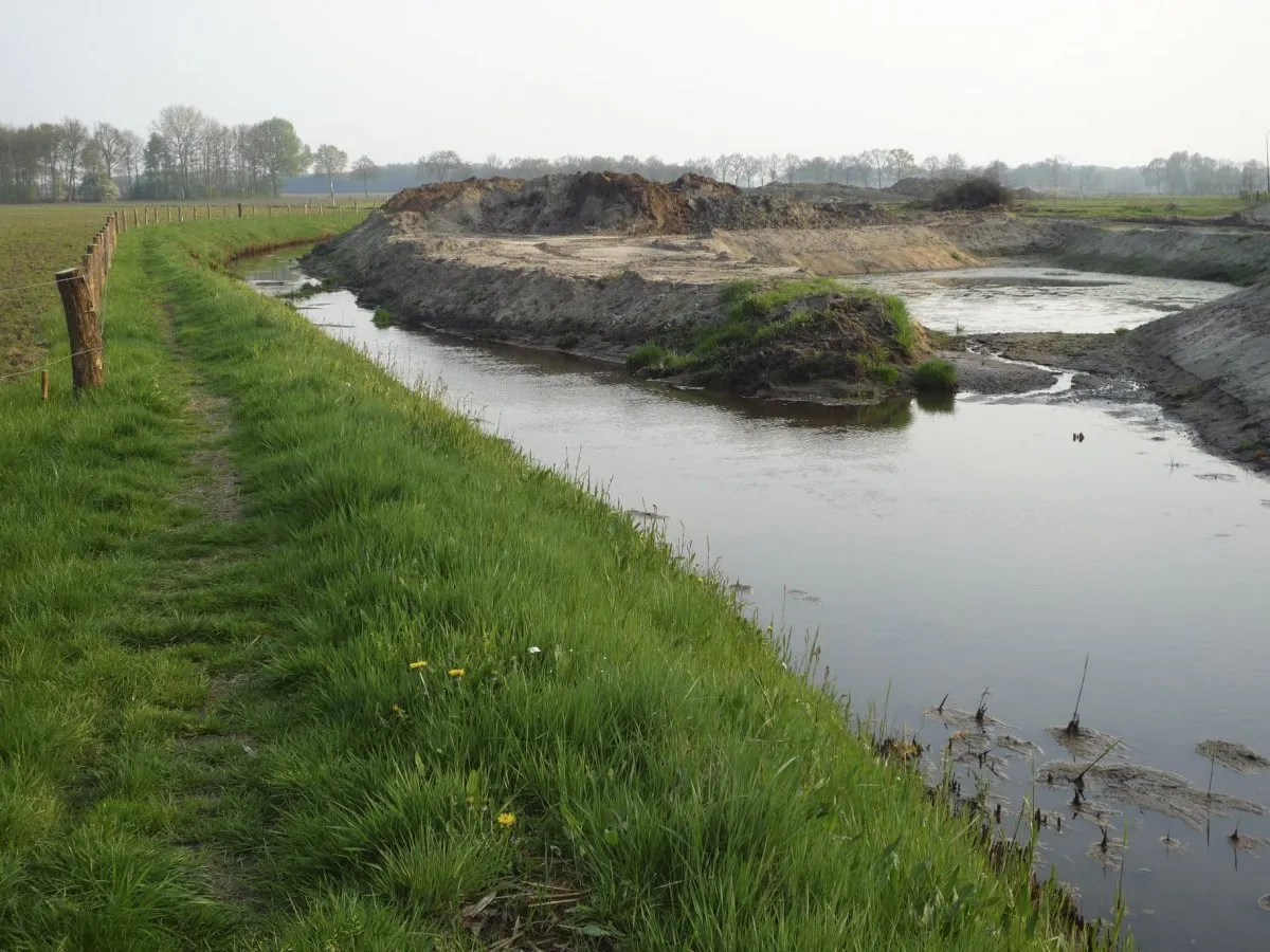 Photo showing: Beek De Kleine Beerze: Overzicht beekherstel (opmerking: Publicatie: De Acht Zaligheden (oude benaming) Archeologische Routes in Nederland)