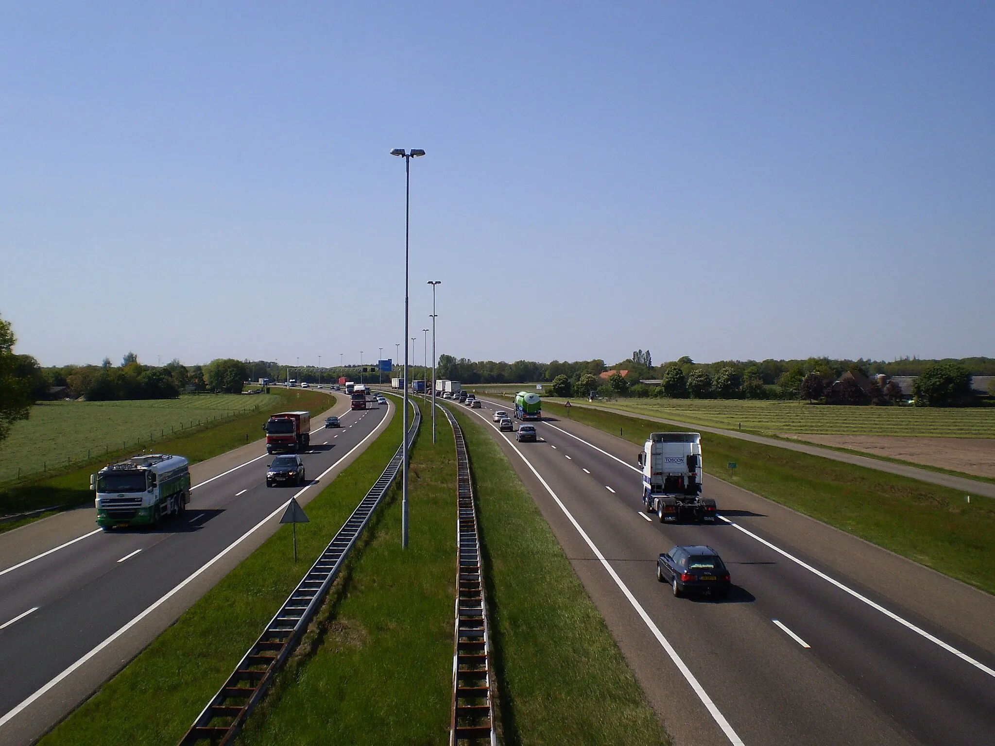Photo showing: Motorway A58 near Gilze, NL