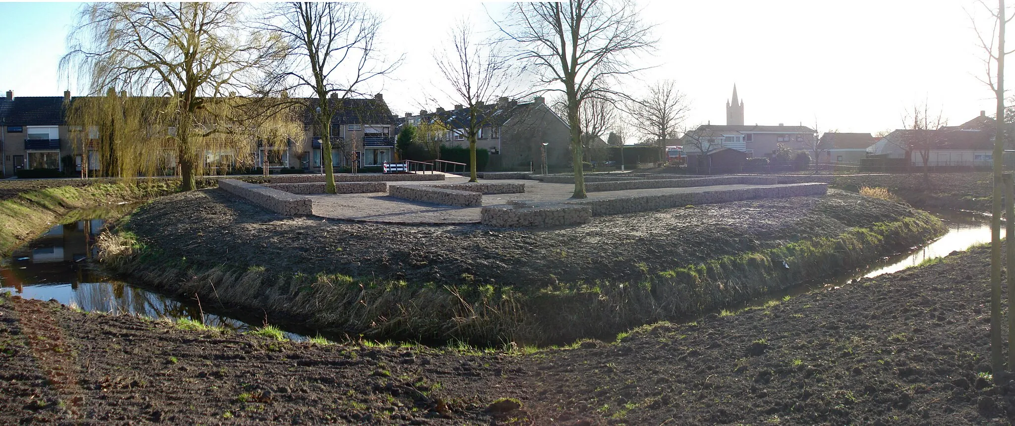 Photo showing: Kapelle (Zeeland, NL) montagepanorama  kasteellocatie
