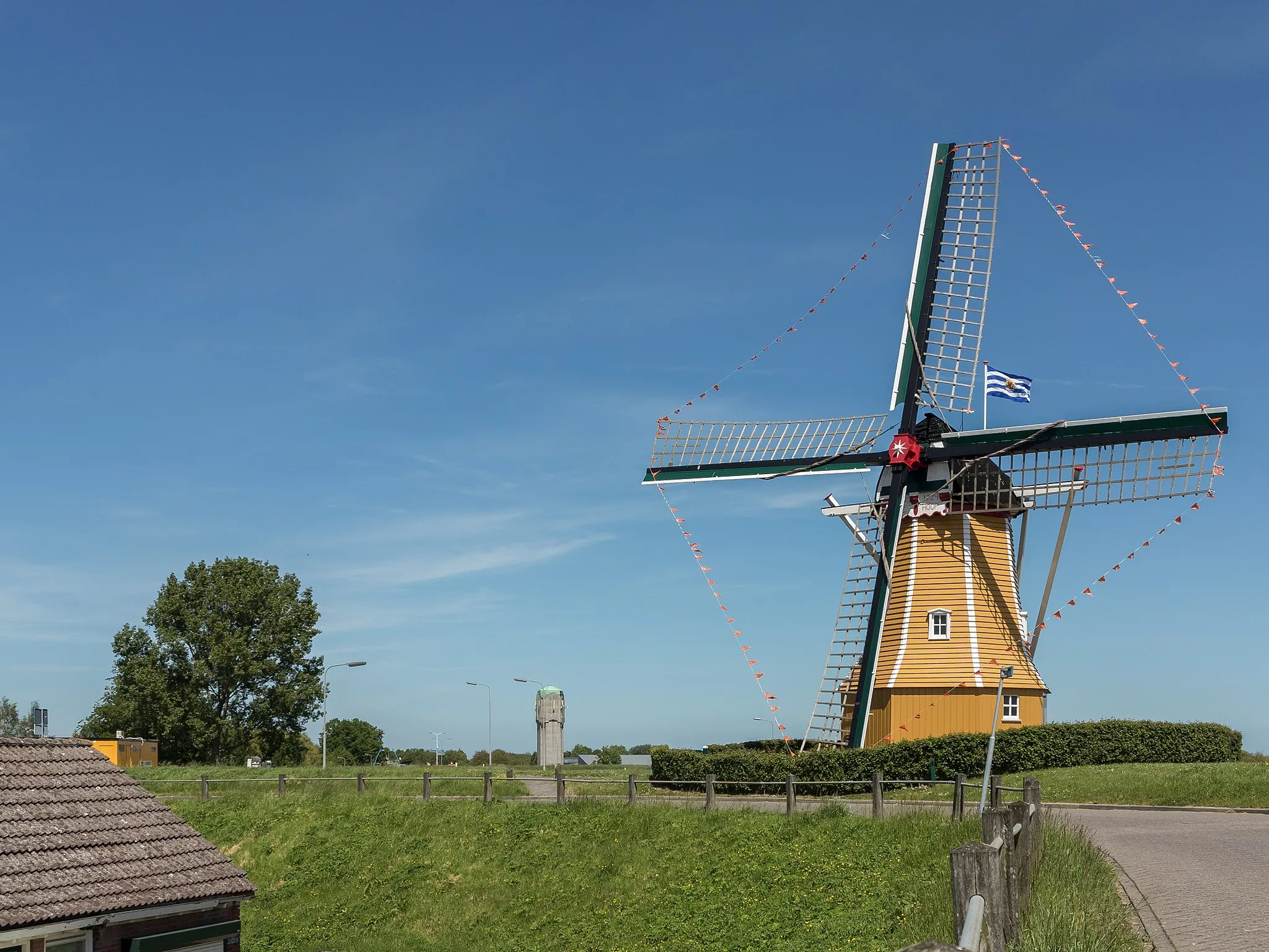 Photo showing: Sint Philipsland, windmill: korenmolen de Hoop