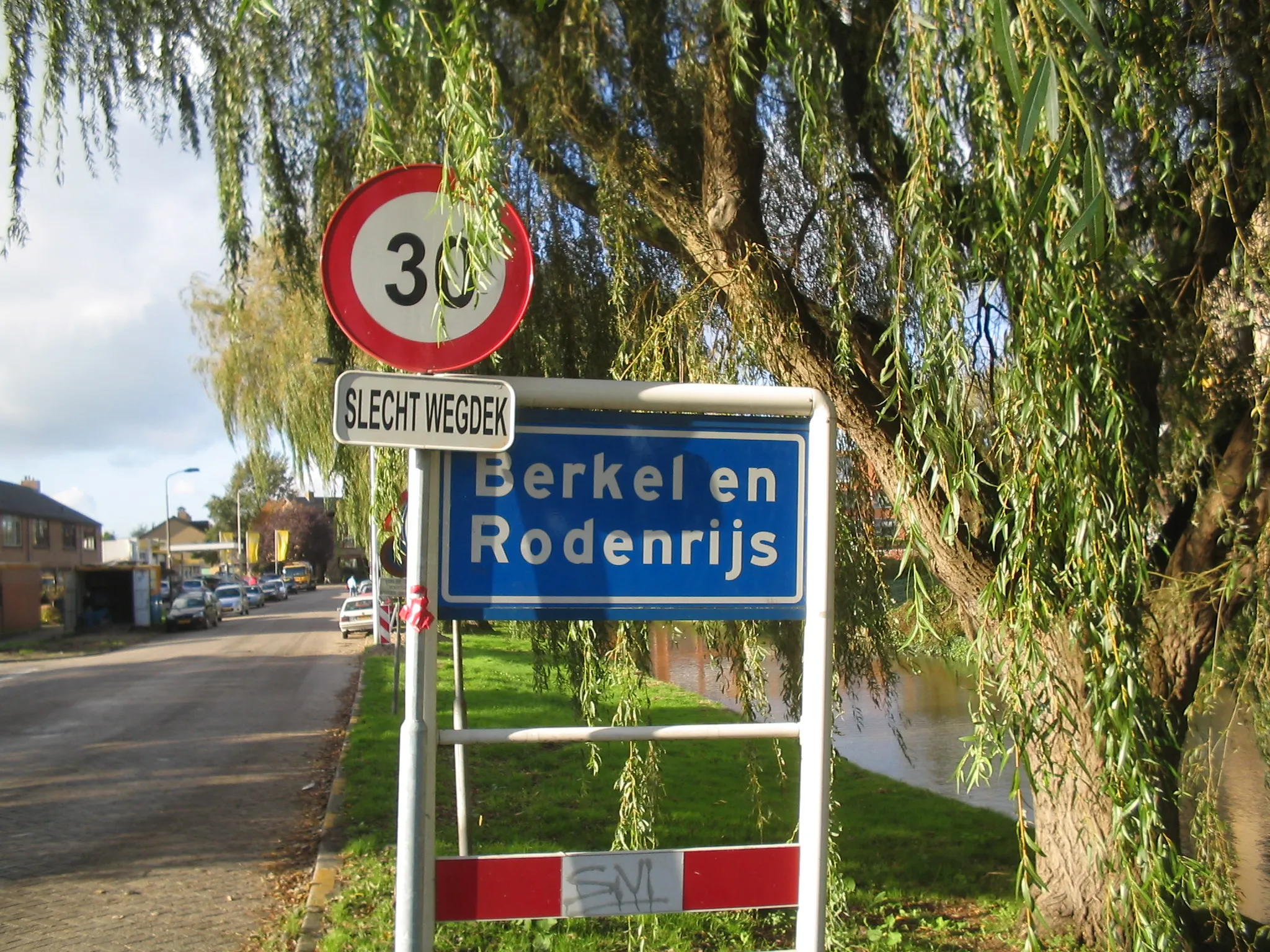 Photo showing: Berkel en Rodenrijs bord, 7 november 2005