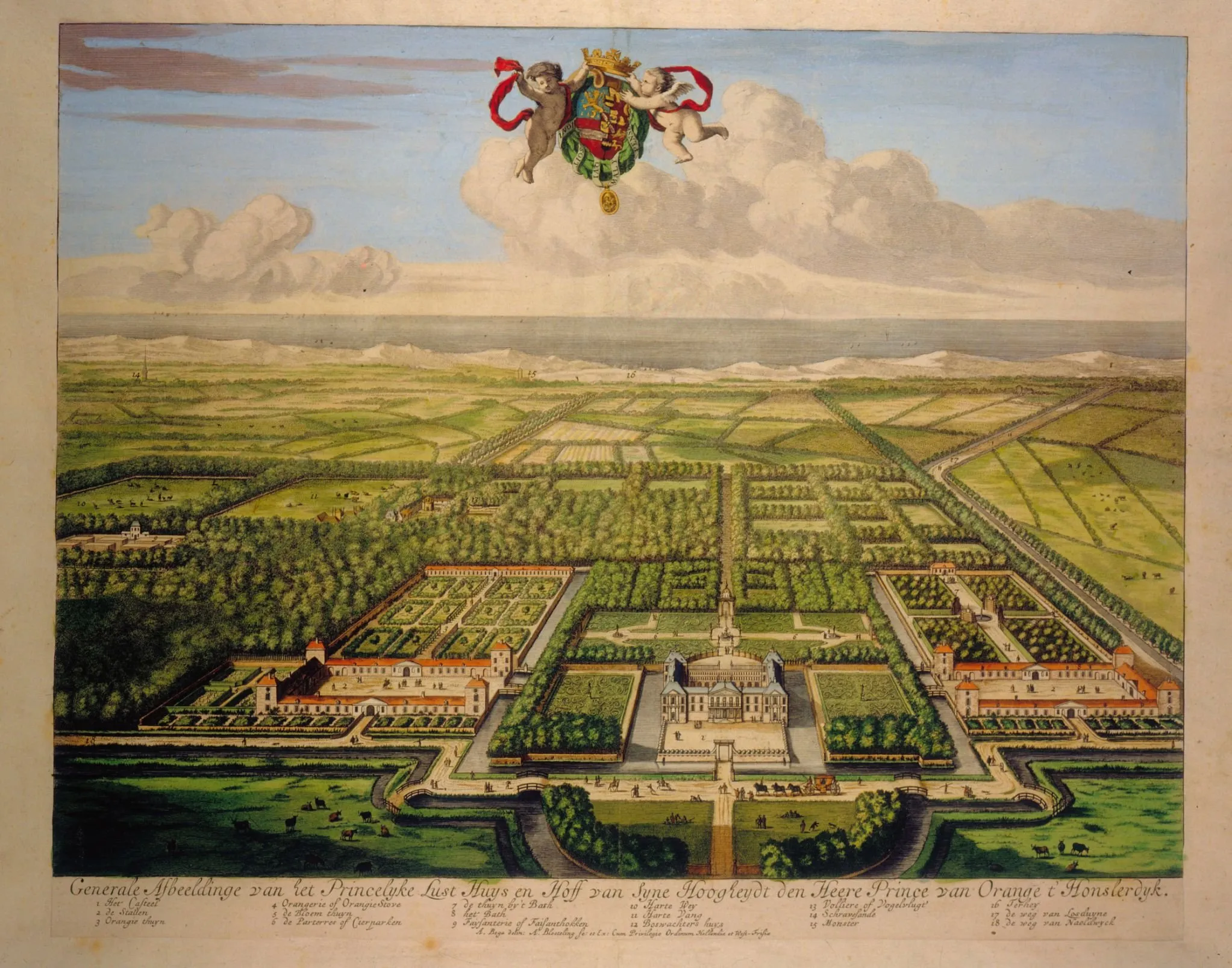 Photo showing: Paleis Honselaarsdijk build between 1621 and 1647, in order of Frederick Henry.