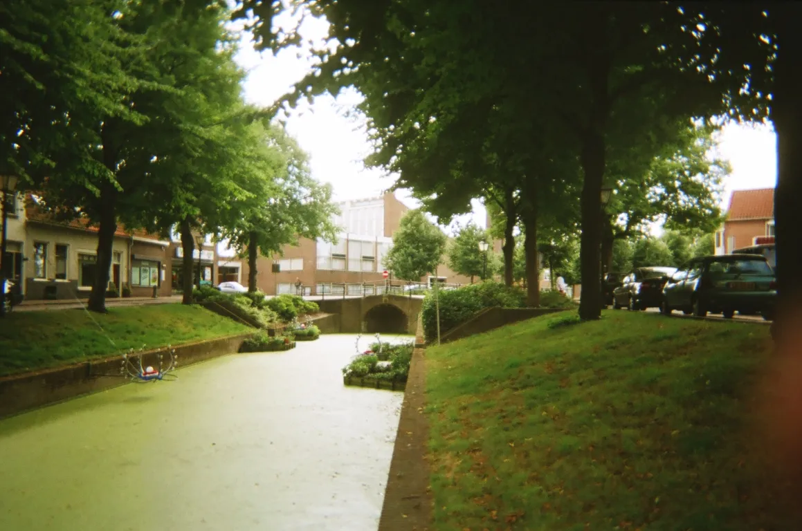 Photo showing: The Vliet through the former village-heart of Rijnsburg.