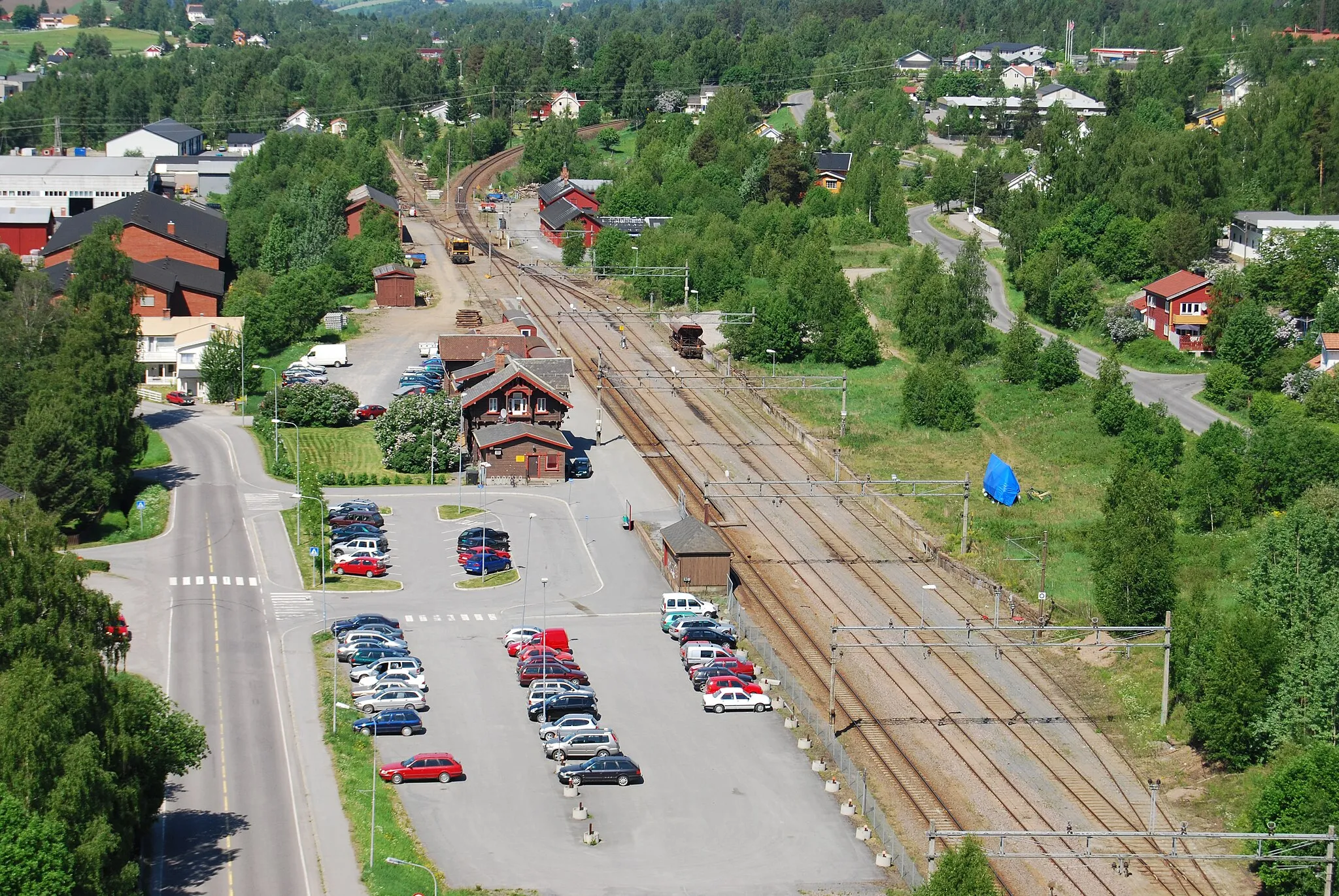 Photo showing: Jaren train station, Gran, Norway