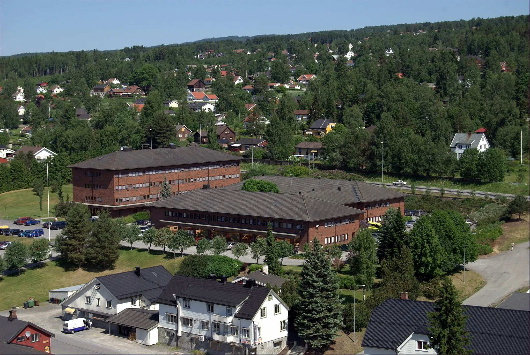 Photo showing: Gran town hall, Jaren, Gran, Norway