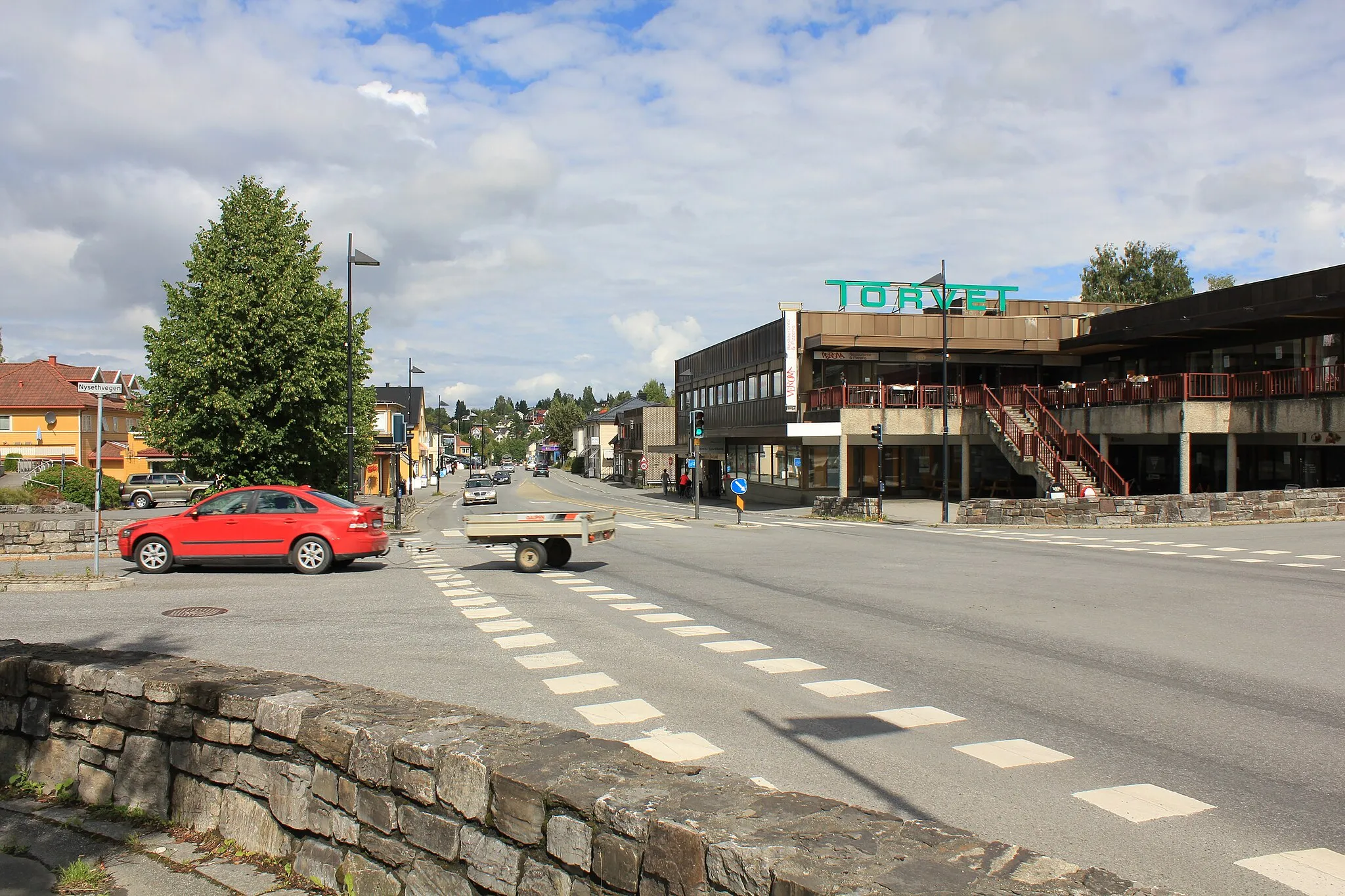 Photo showing: From central Raufoss at Vestre Toten, Oppland, Norway.