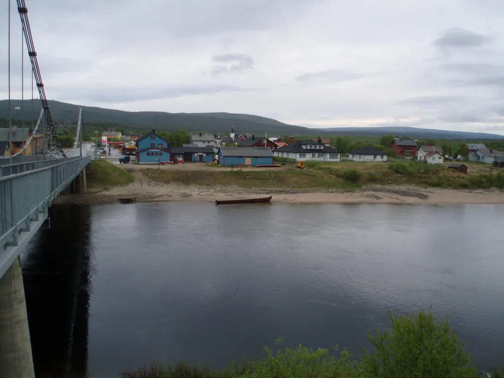 Photo showing: A view of Karasjok village in Norway.