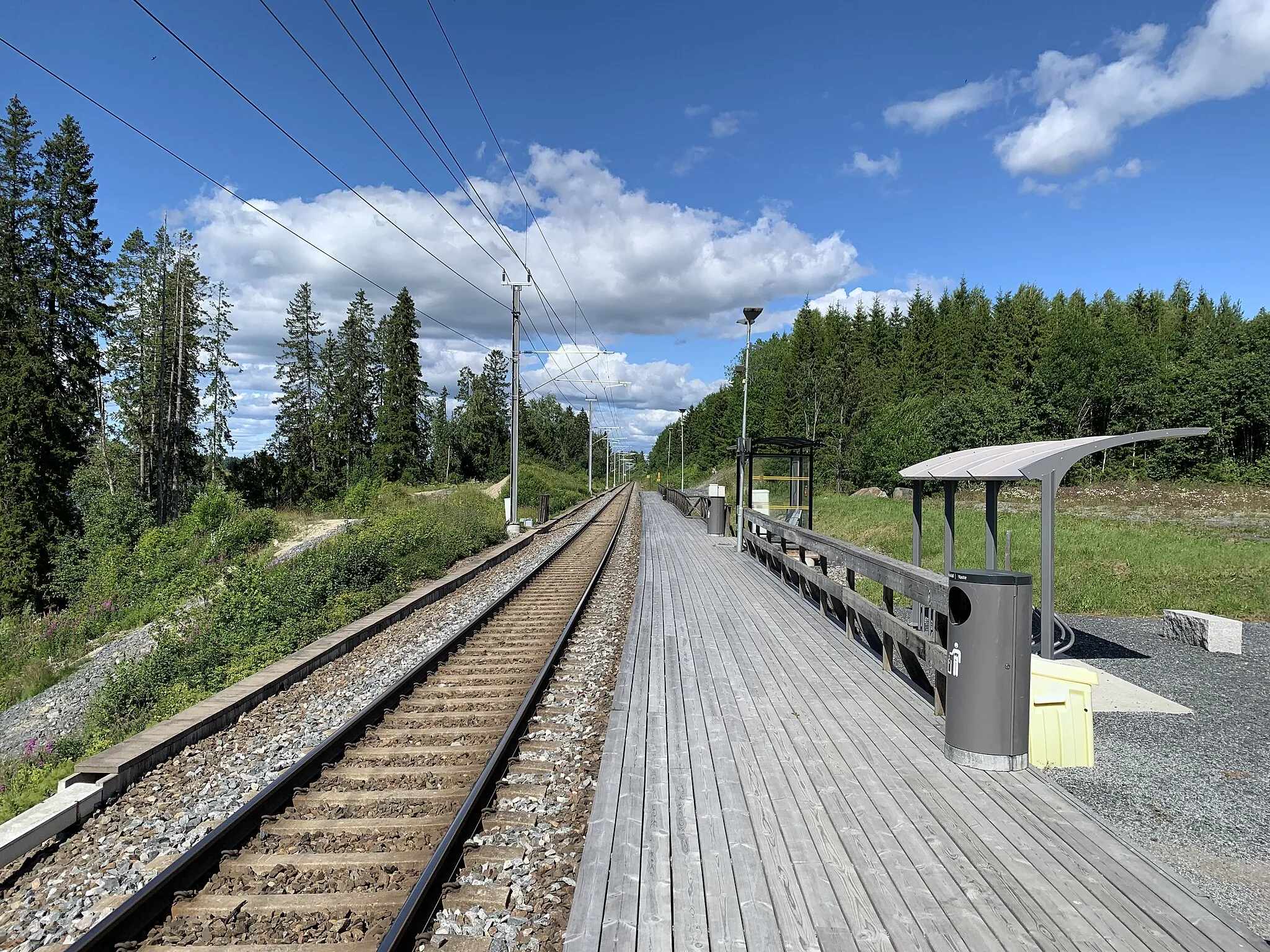 Photo showing: Auli station on the Kongsvinger line (Viken, Norway)