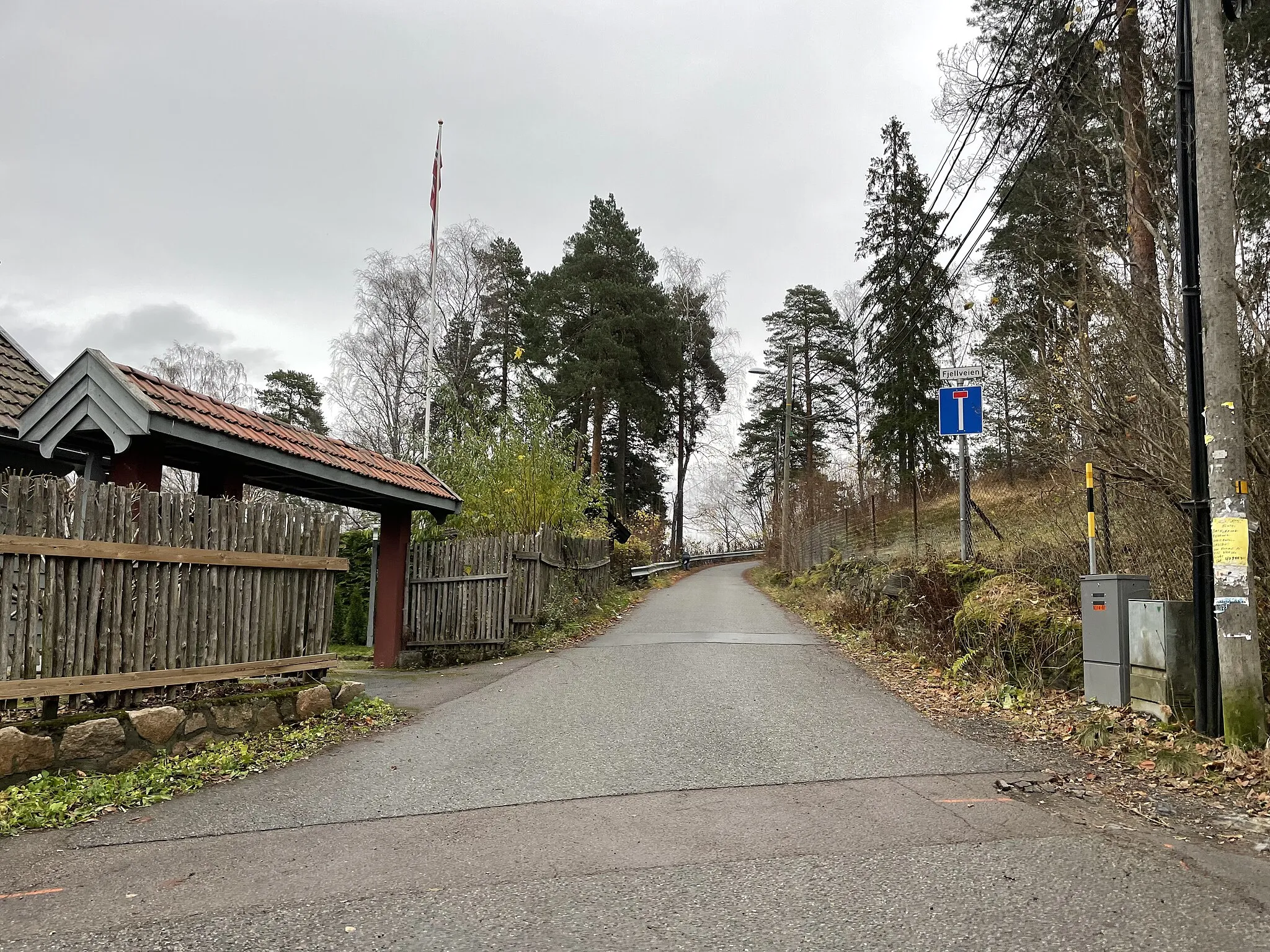 Photo showing: Fjellveien, Lysaker i Bærum kommune