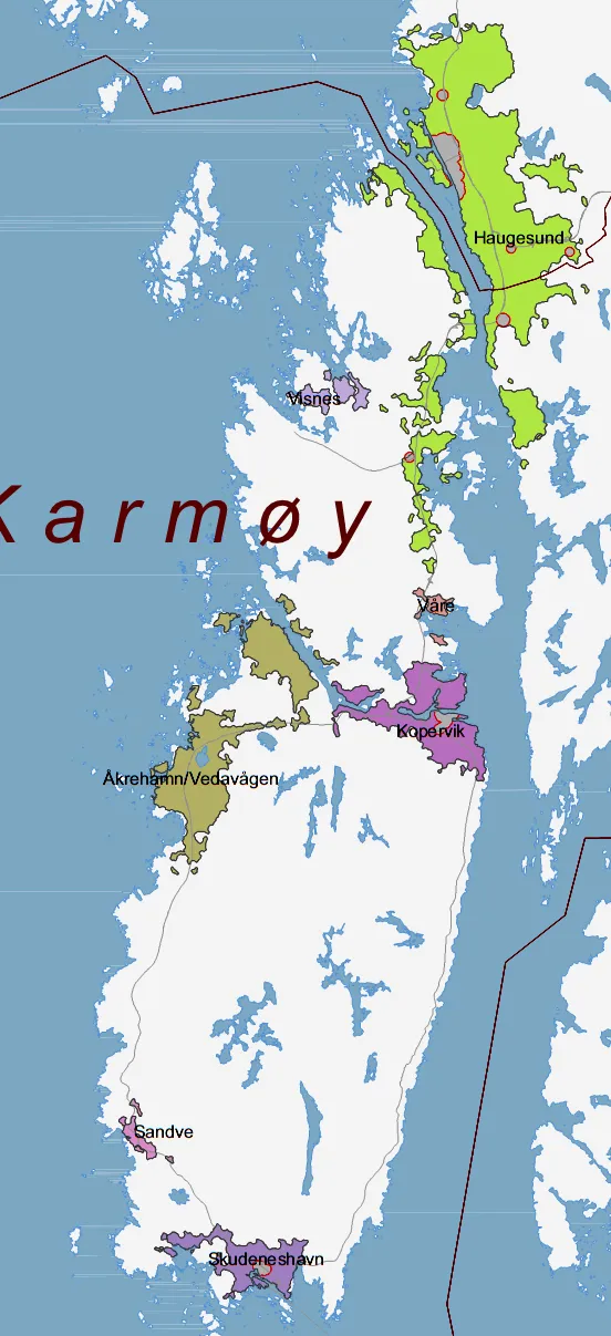 Photo showing: Urban areas of Karmøy 2005