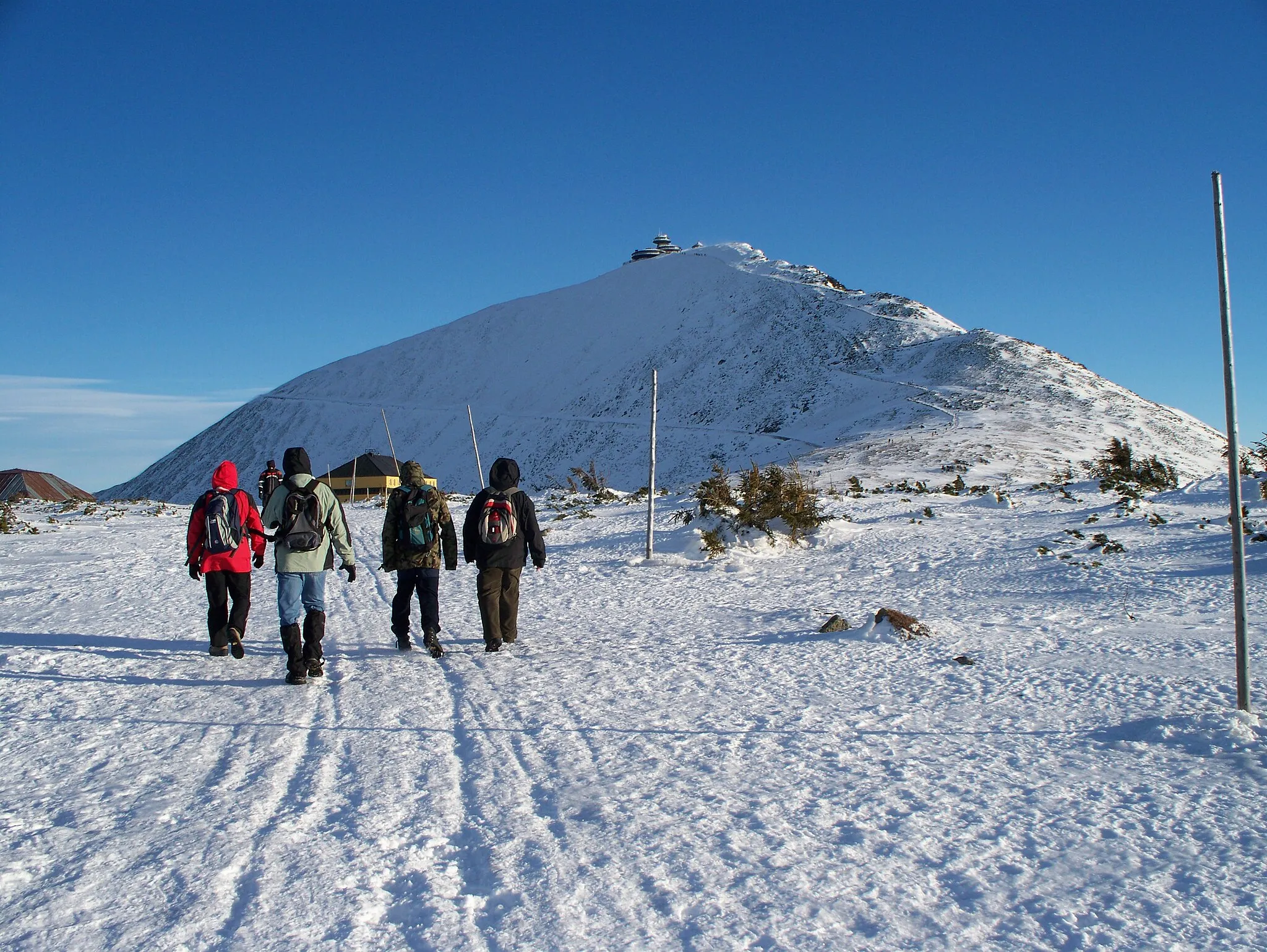 Photo showing: On the hiking trail to Snizka. Karkonosze Winter 2007.