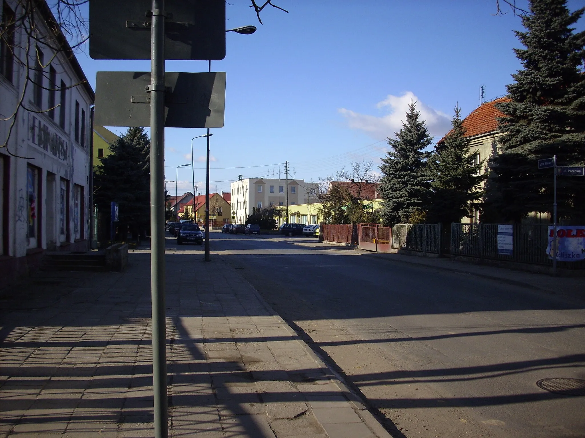 Photo showing: Kobierzyce (woj. dolnośląskie, Polska). Fragment miejscowości.