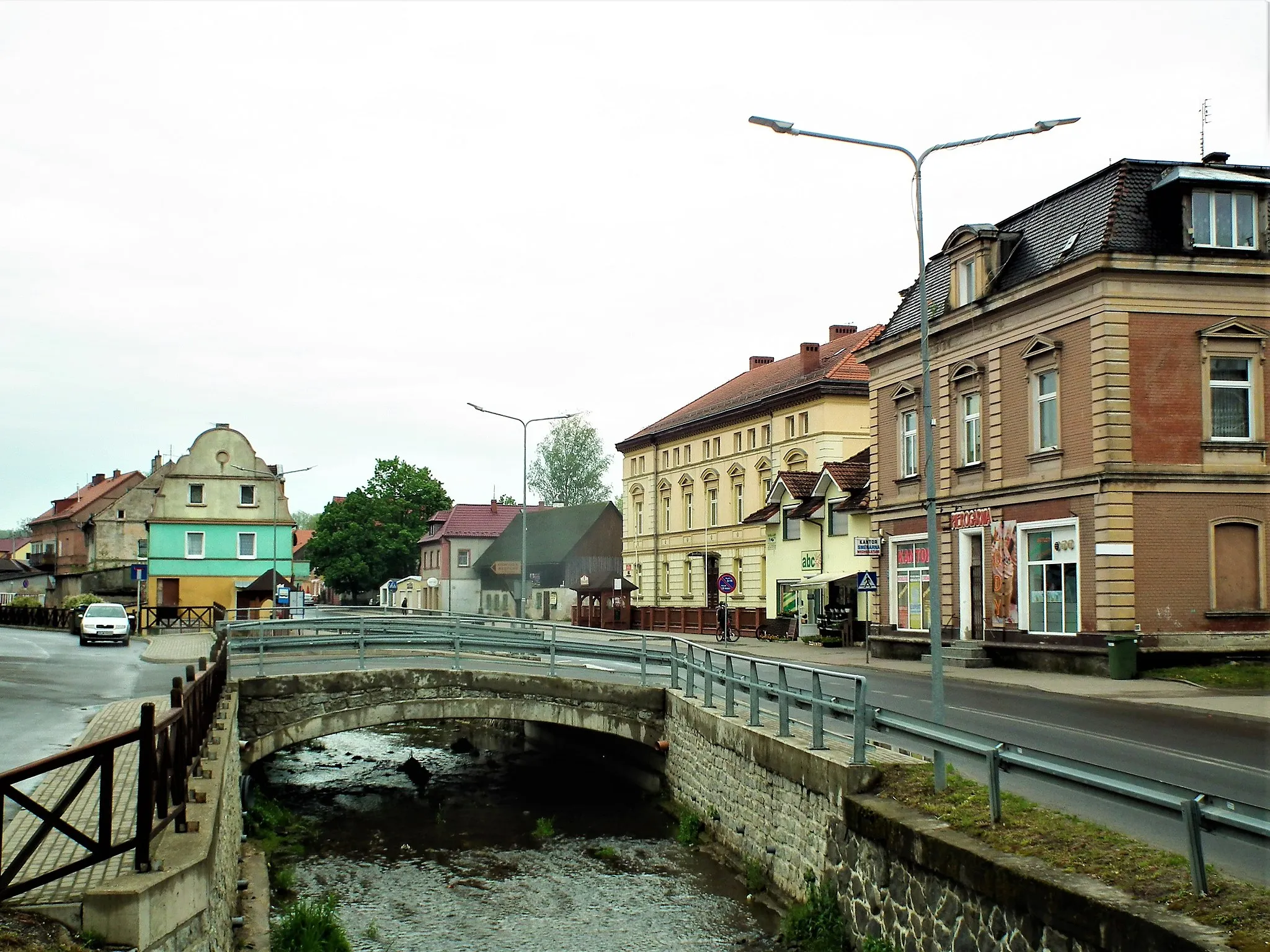 Photo showing: Centrum miasta Olszyna na Łużycach.