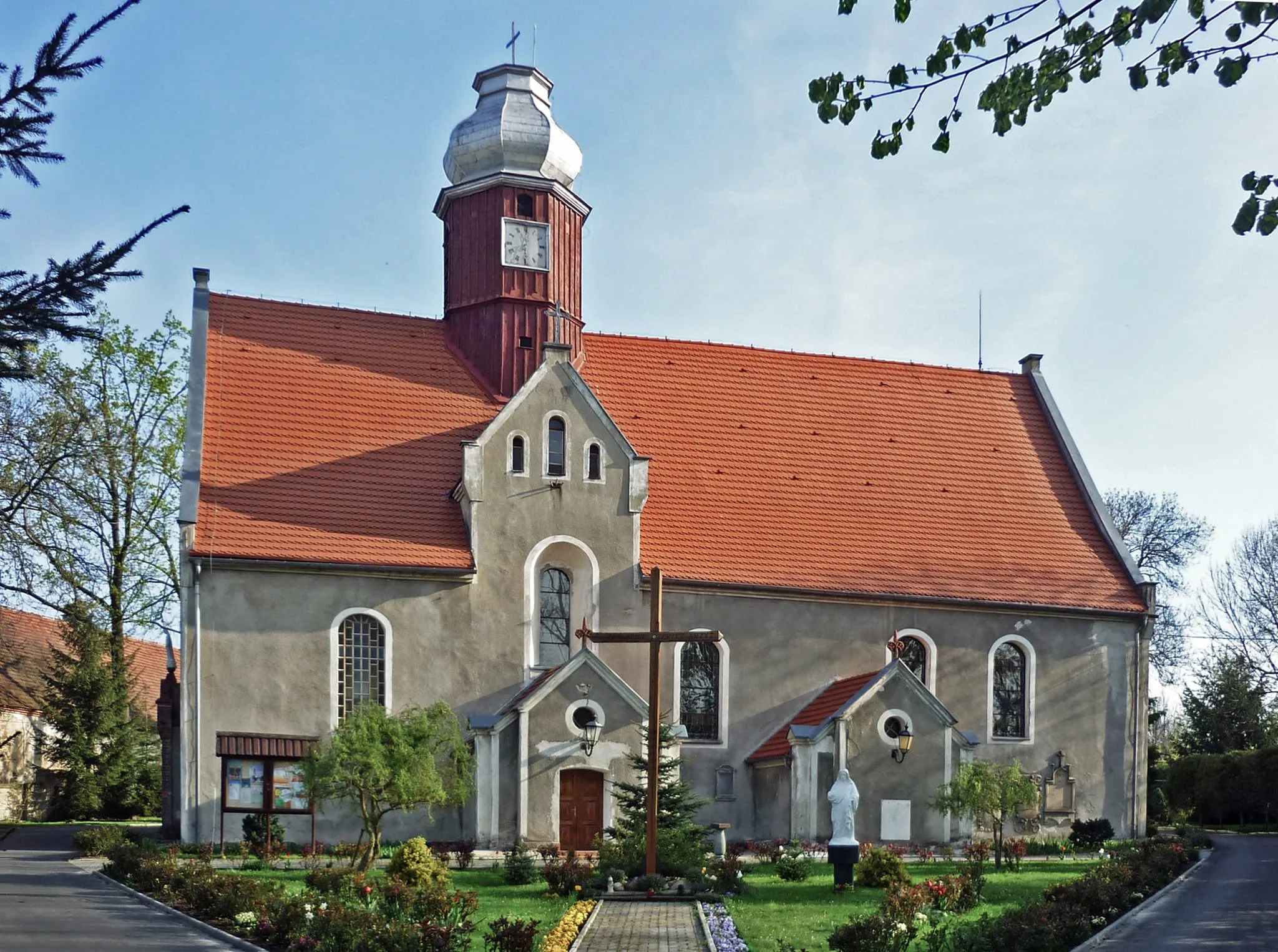 Photo showing: Kirche in Schreibersdorf/OL (Pisarzowice) bei Lauban (Lubań) in Niederschlesien