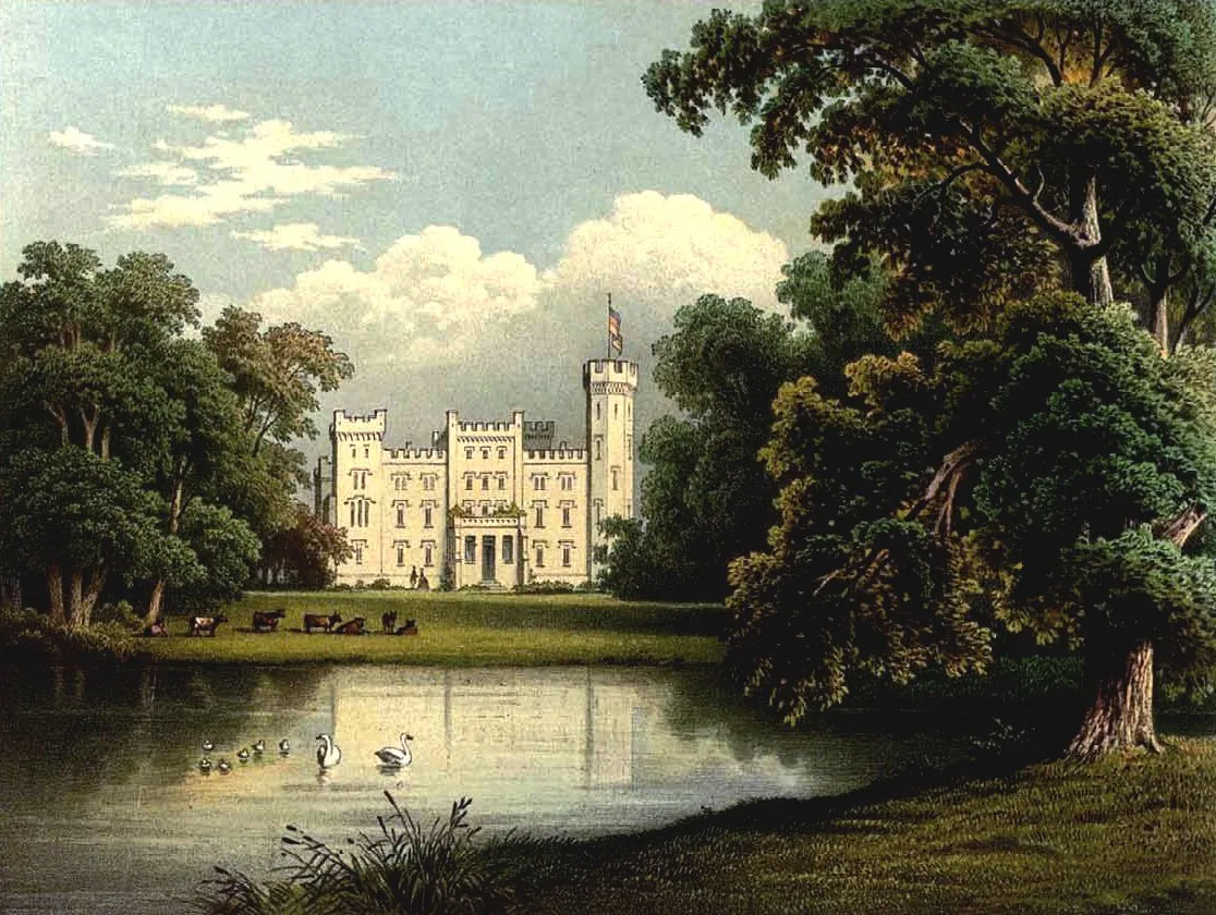 Photo showing: Schloss Wartenberg, Lithografie aus dem 19. Jahrhundert