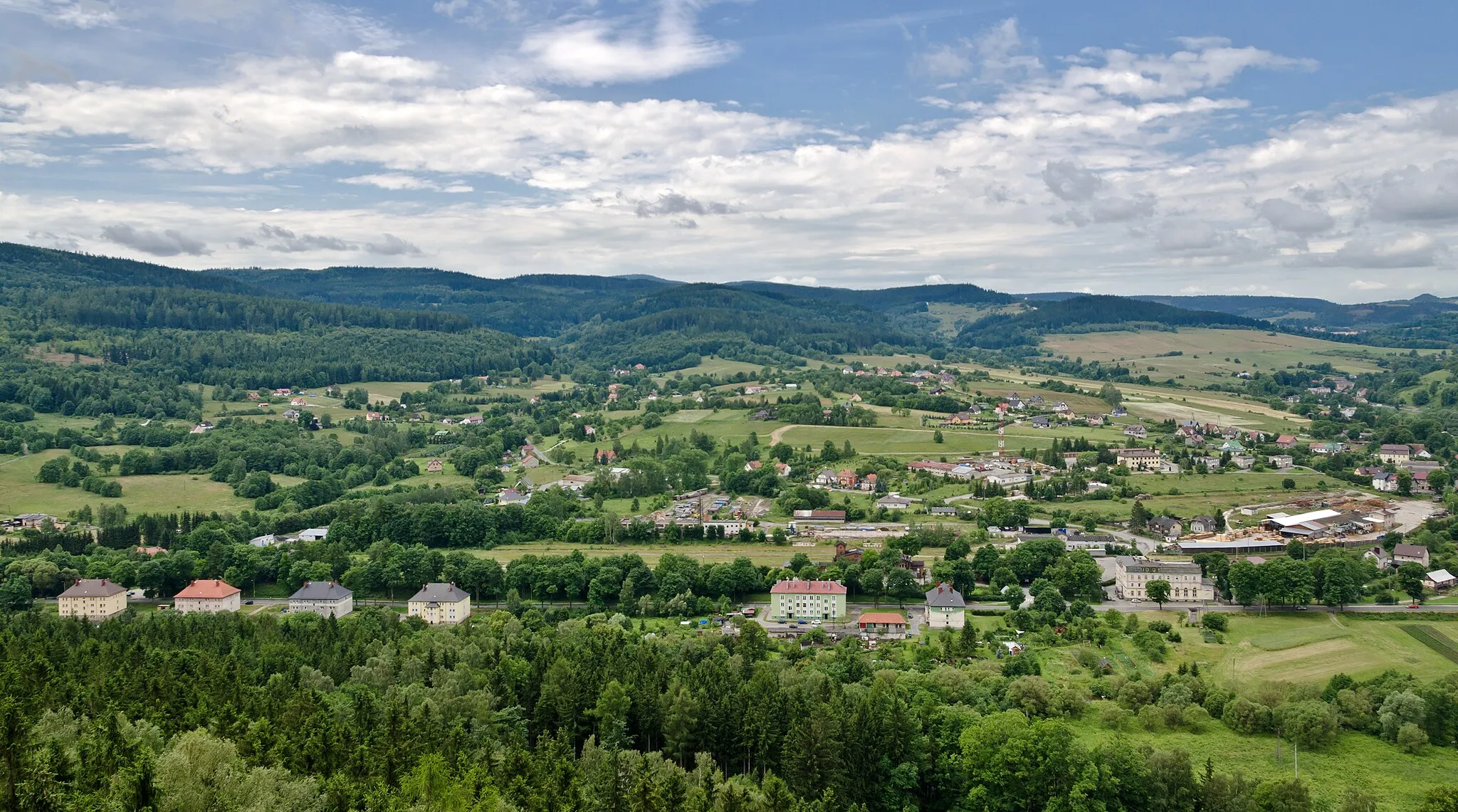 Photo showing: Szczytna, panorama