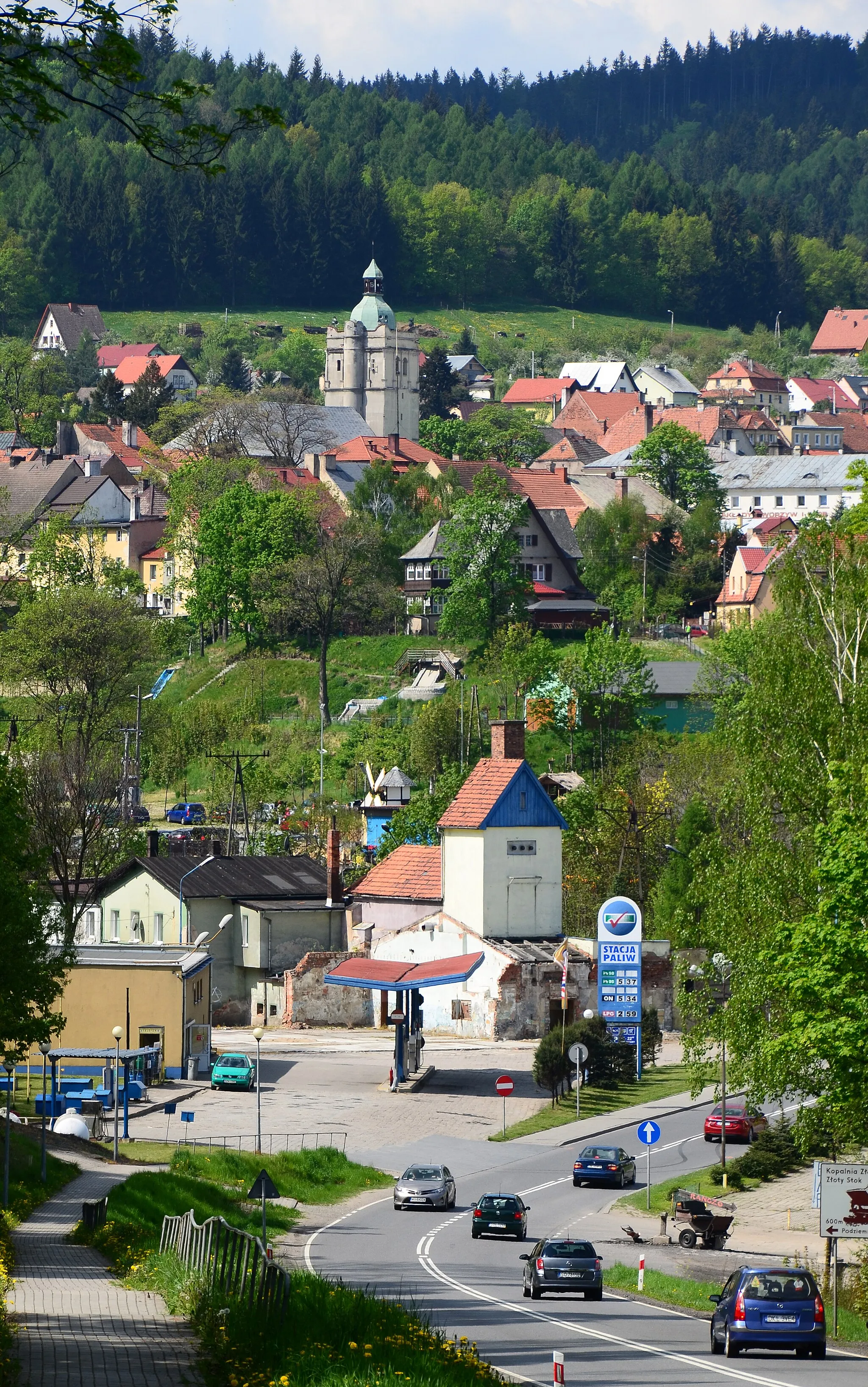 Photo showing: Panorama Złotego Stoku