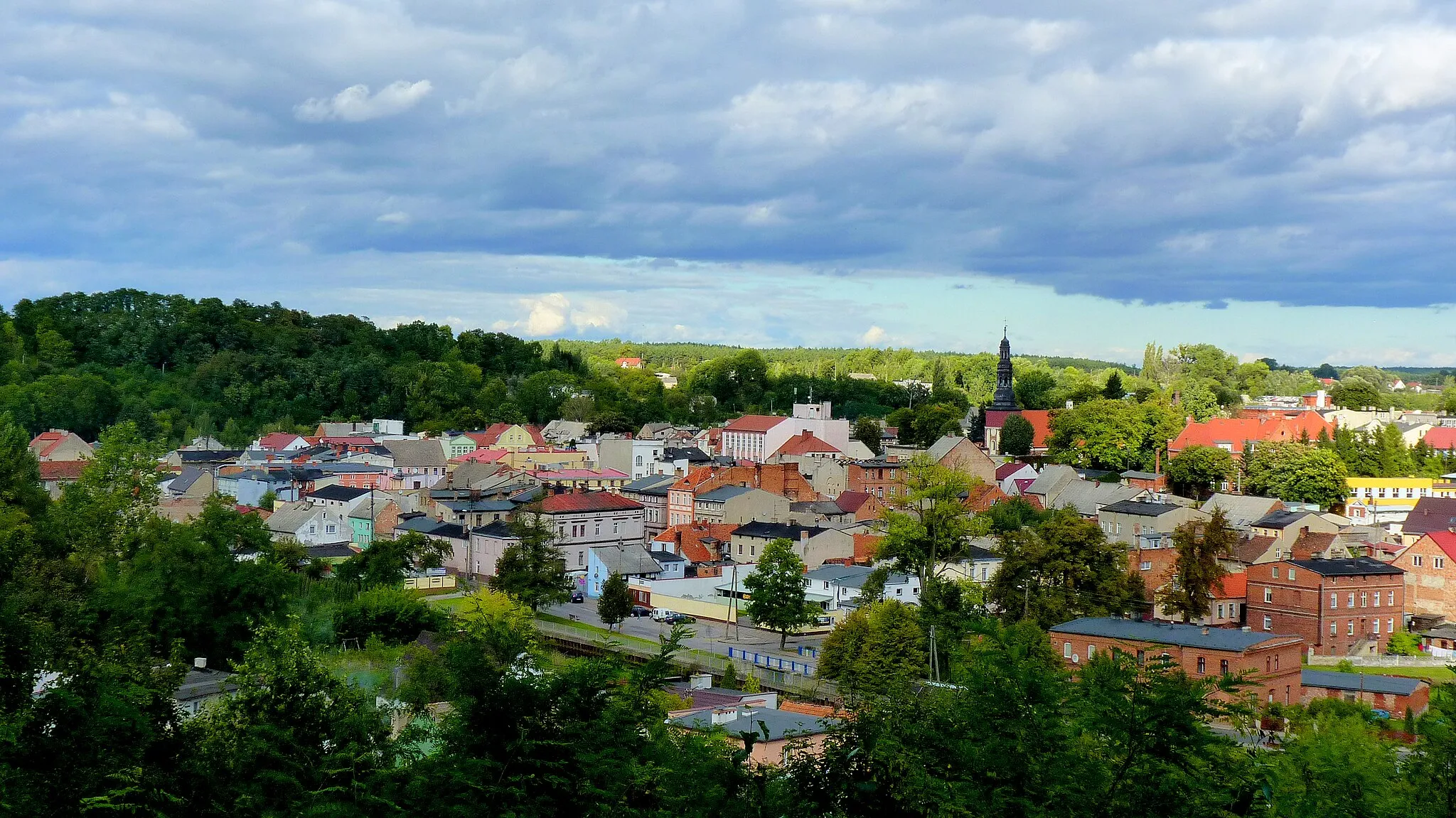 Photo showing: Polska ,Koronowo - widok miasta z  punktu widokowego nr 15