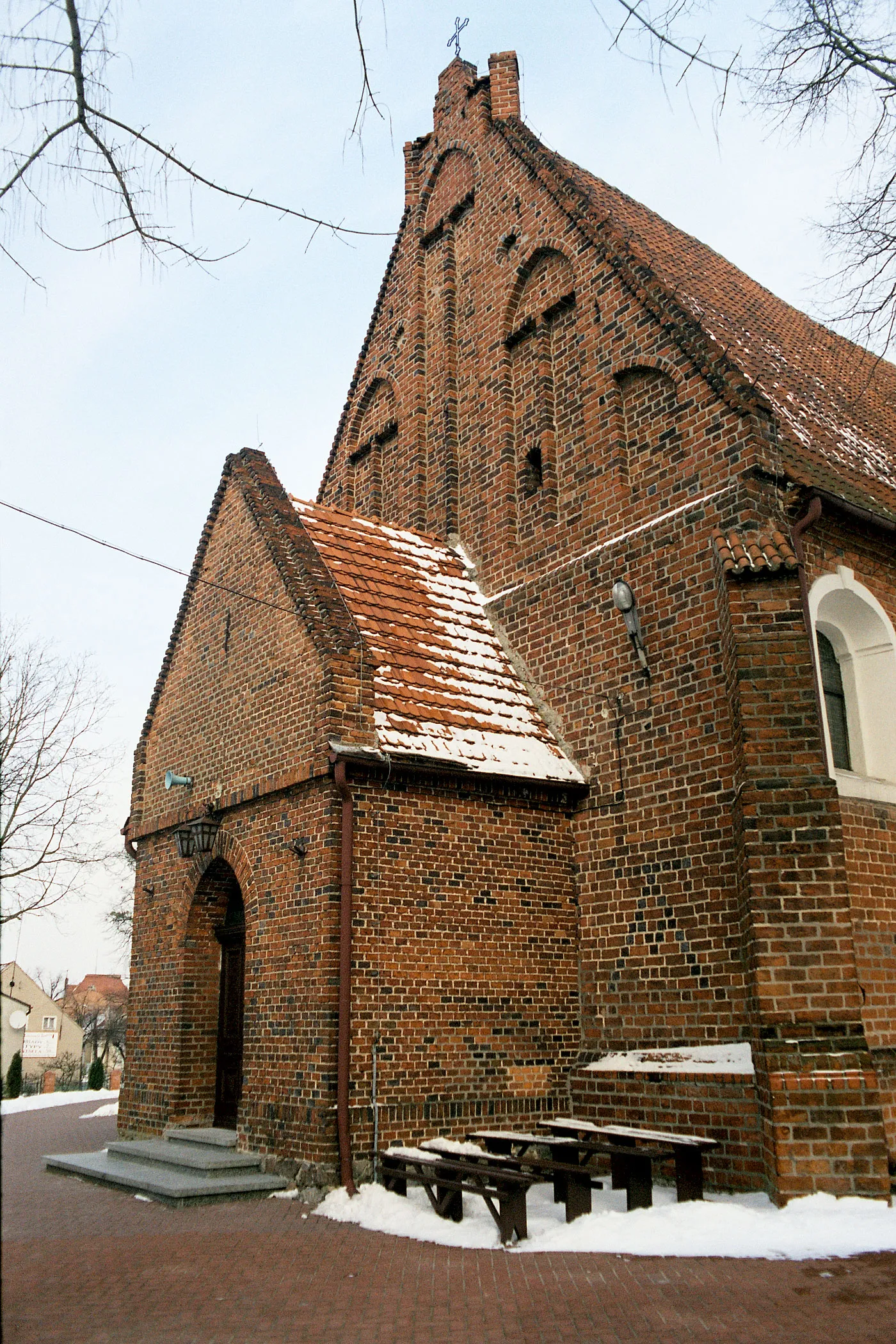 Photo showing: Mogilno, Poland, St. Jacob's church, west facade