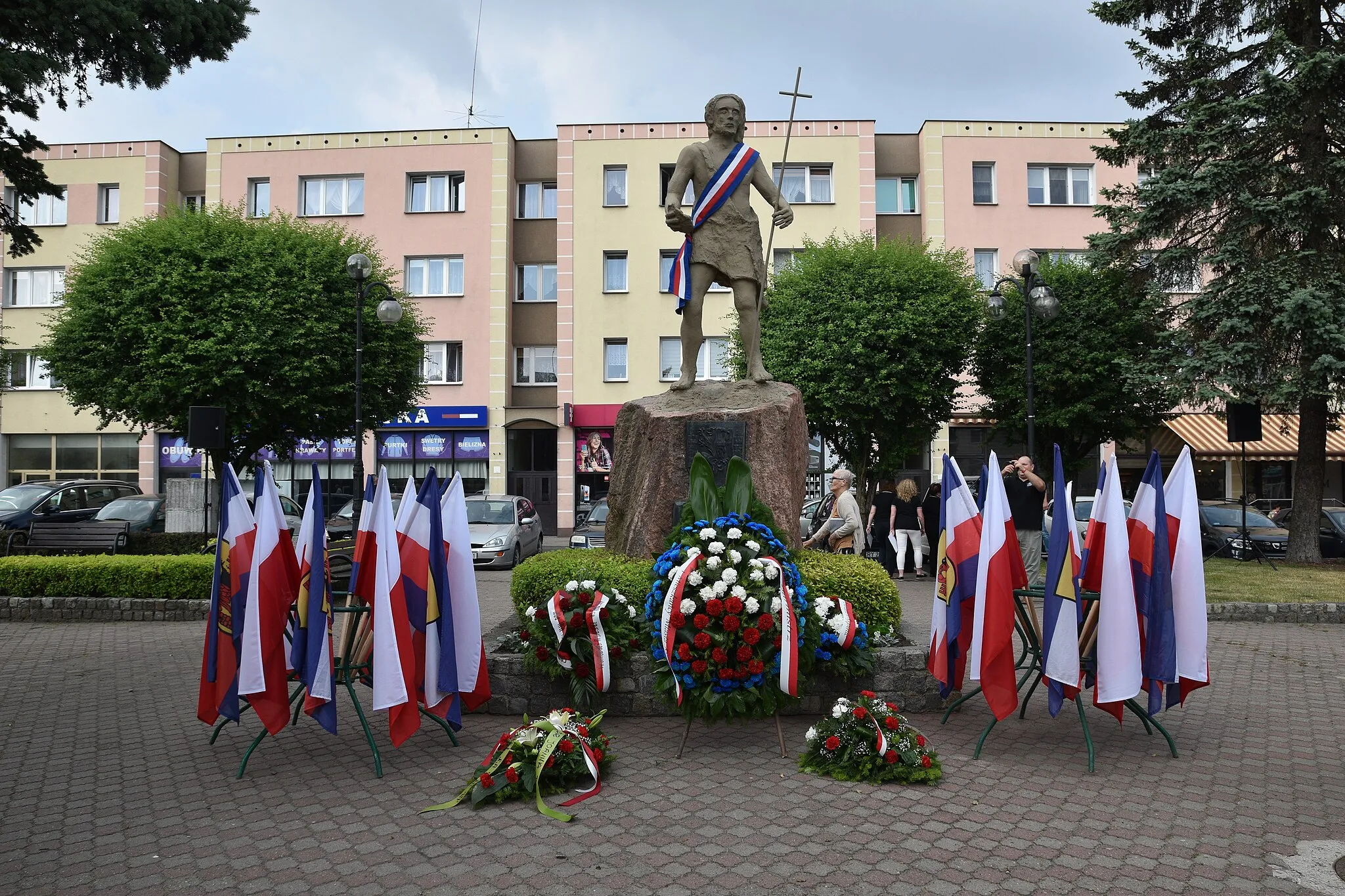 Photo showing: Pomnik patrona miasta Świętego Jana Chrzciciela