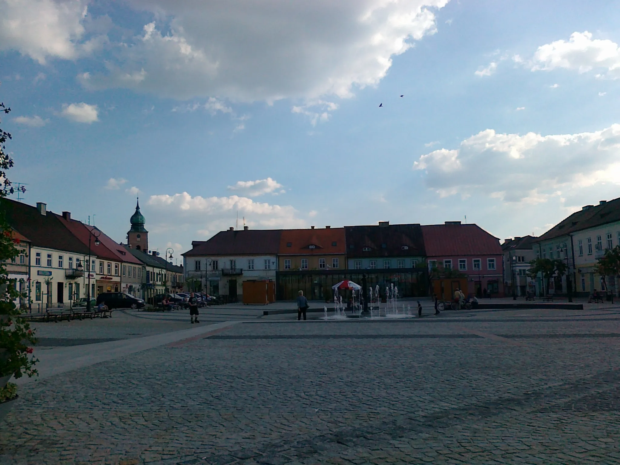 Photo showing: The Old Market in Sieradz after revitalization.