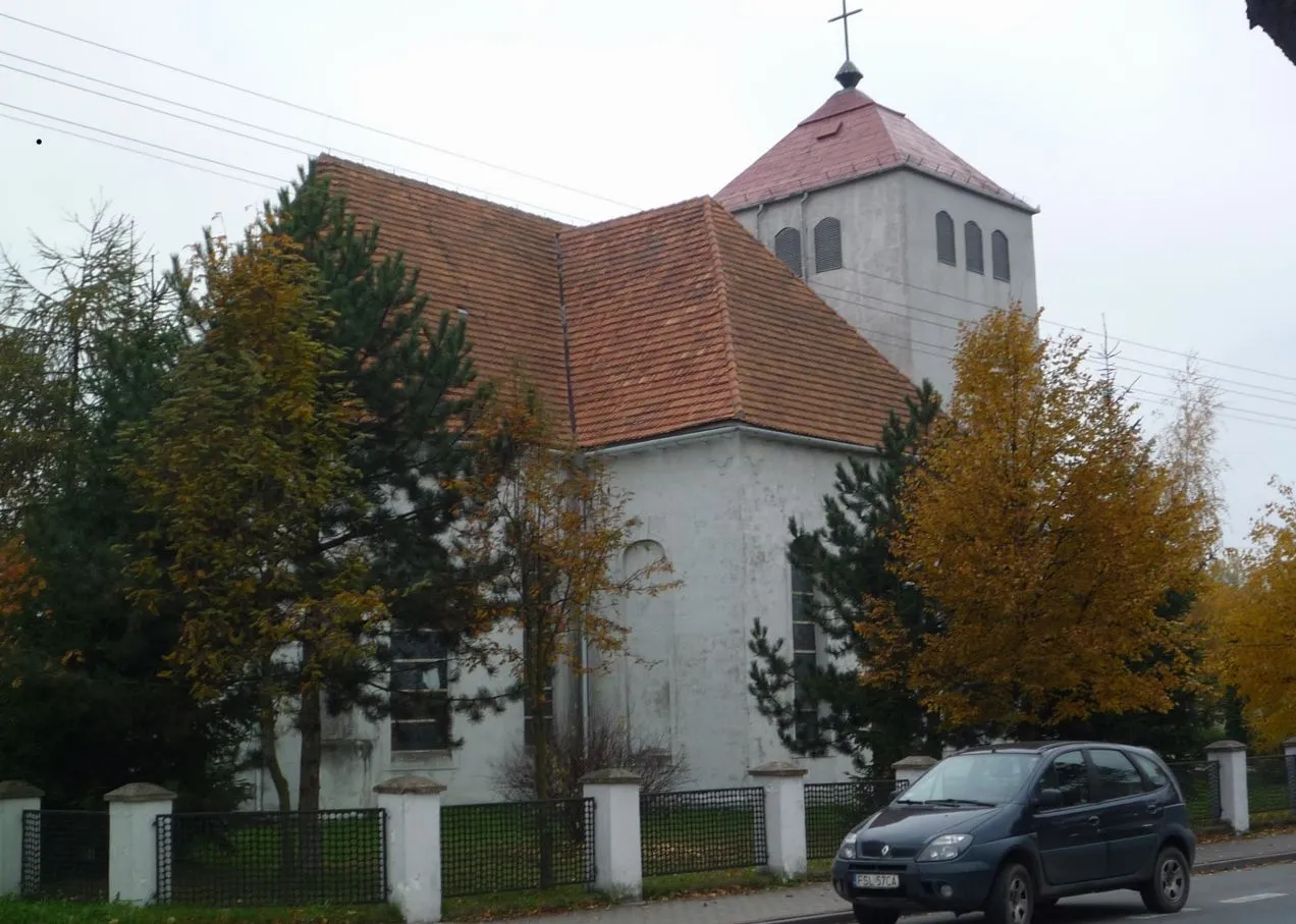 Photo showing: Górzyca – dawny kościół ewangelicki, obecnie rzym.-kat. par. pw. Matki Łaski Bożej z (XV), XVIII w.