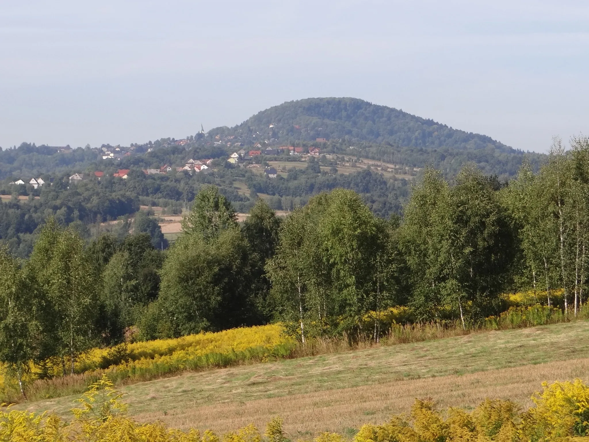 Photo showing: Lanckorona i Góra Lanckorońska, widok z północno-wschodniej strony