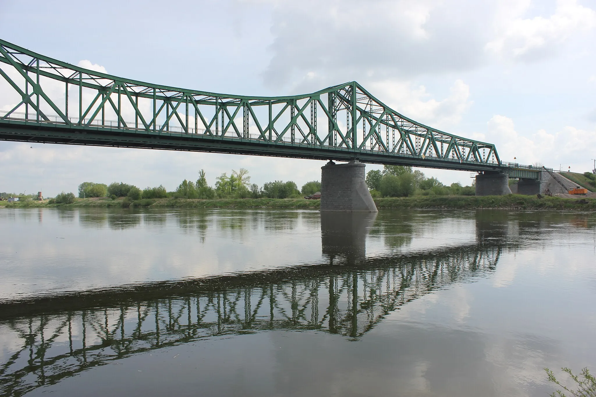 Photo showing: Szczucin - Vistula bridge