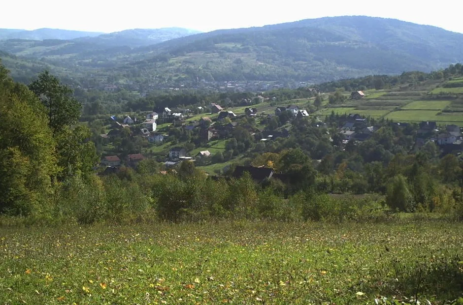 Photo showing: ogólny widok Tarnawy Dolnej.Widok ze zbocza W kierunku Zembrzyc.My own Work.2006.Suwaj Wladyslaw.