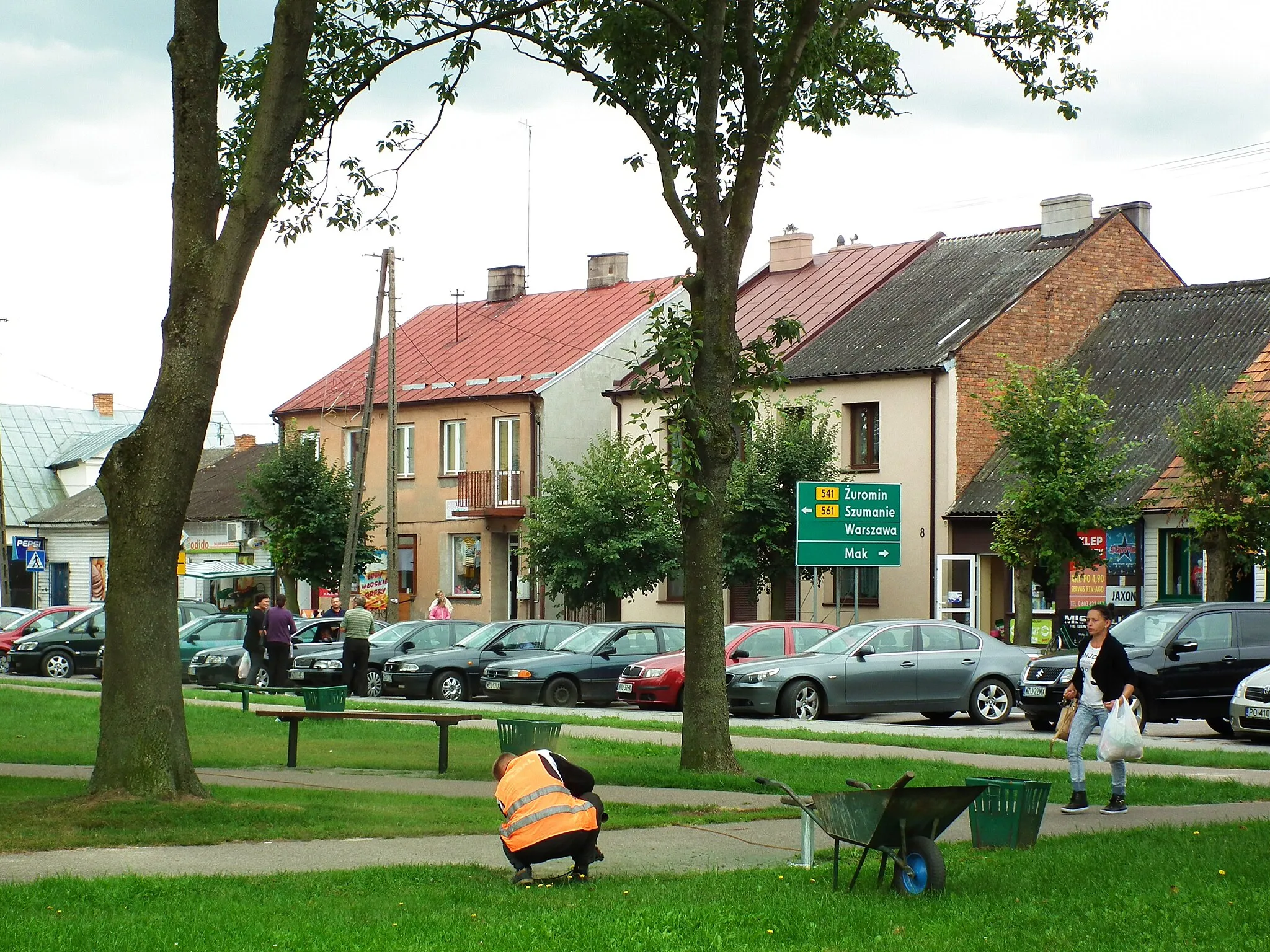 Photo showing: Fragment rynku w Bieżuniu.