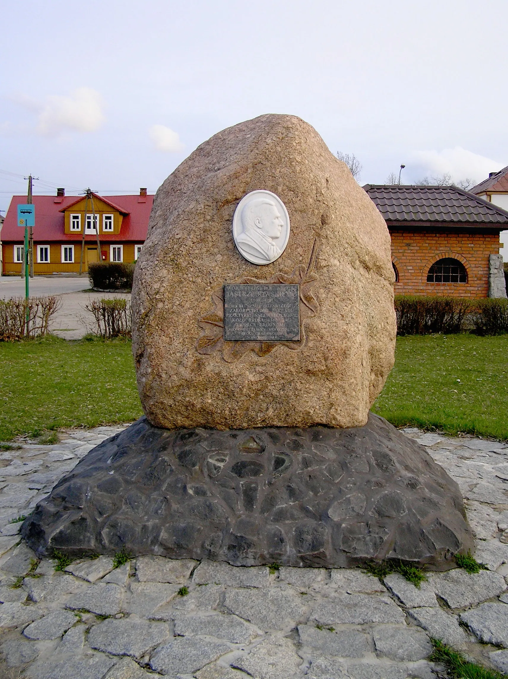 Photo showing: Pomnik poświęcony pamięci Wojciecha Jastrzębowskiego, w Broku