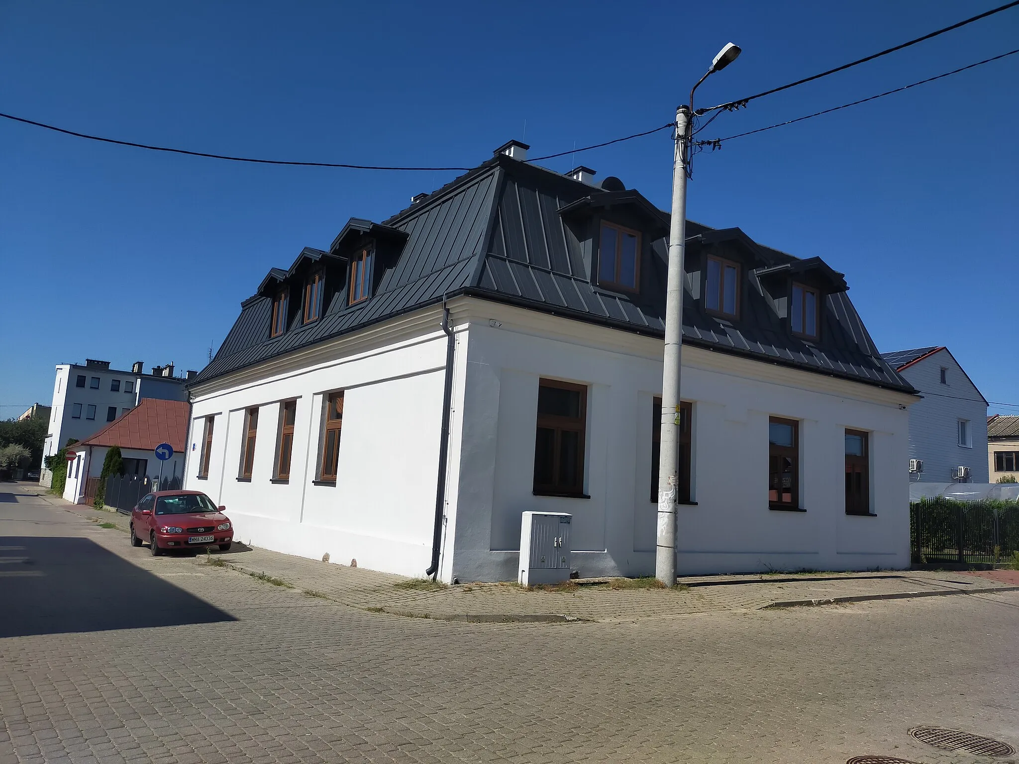 Photo showing: Budynek dawnej synagogi w Makowie Mazowieckim