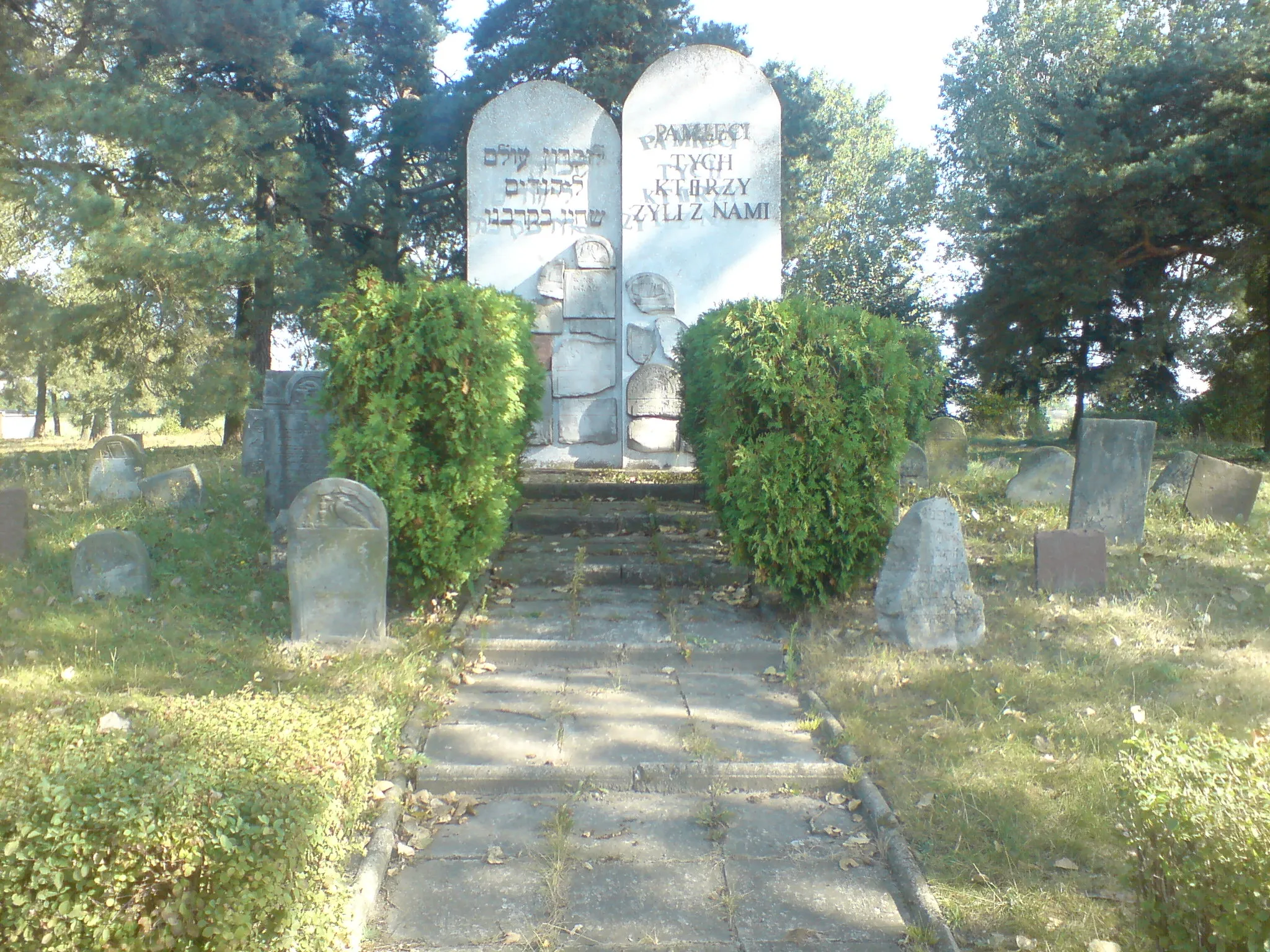 Photo showing: Widok na cmentarz żydowski w Przasnyszu z ulicy Leszno