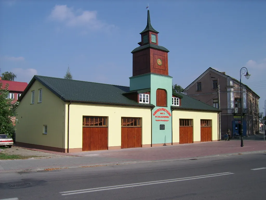 Photo showing: Old fire station in Żelechów, Poland