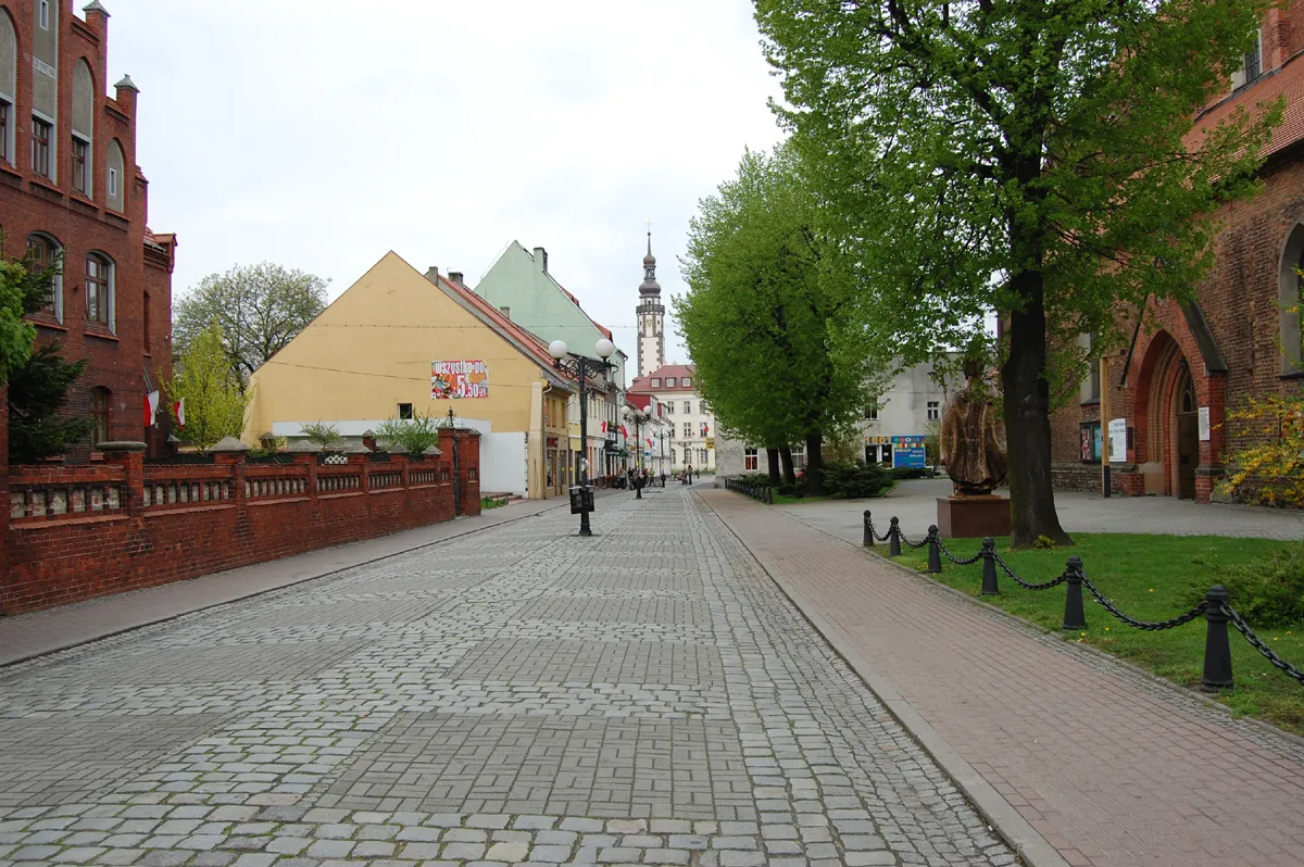 Photo showing: Warszawska Street in Grodkow