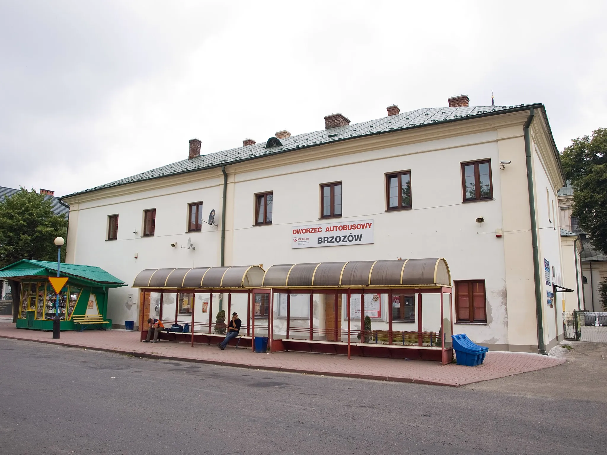 Photo showing: Bus station, Brzozów, Subcarpathian Voivodeship