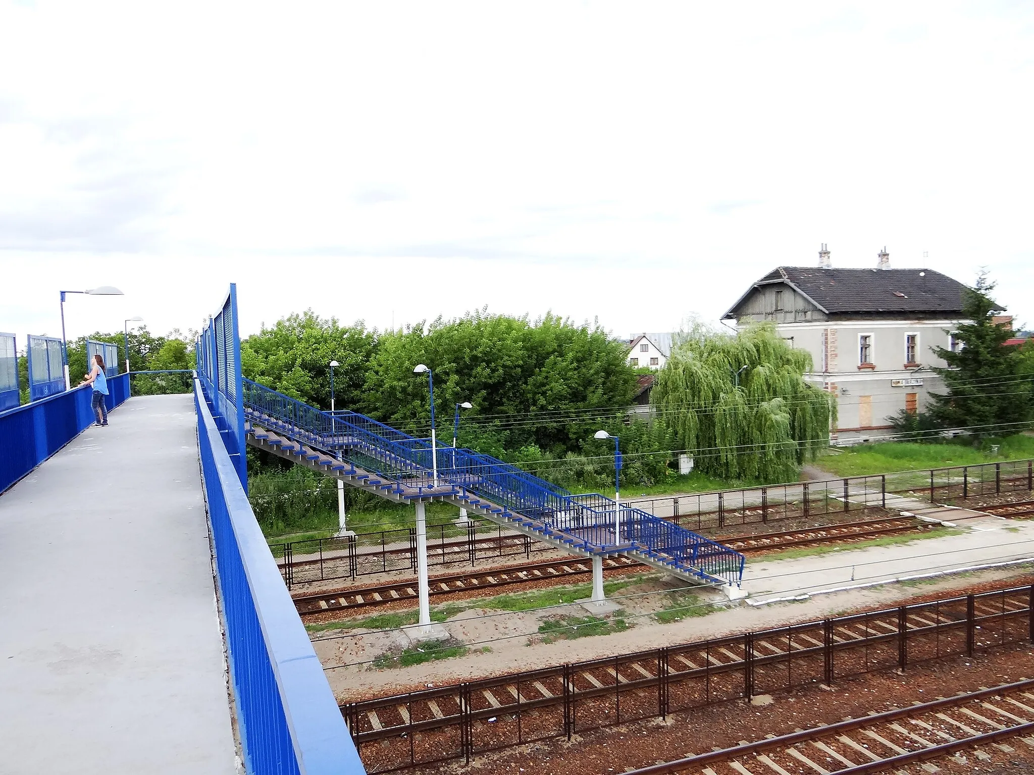 Photo showing: Stacja PKP w Nowej Sarzynie.