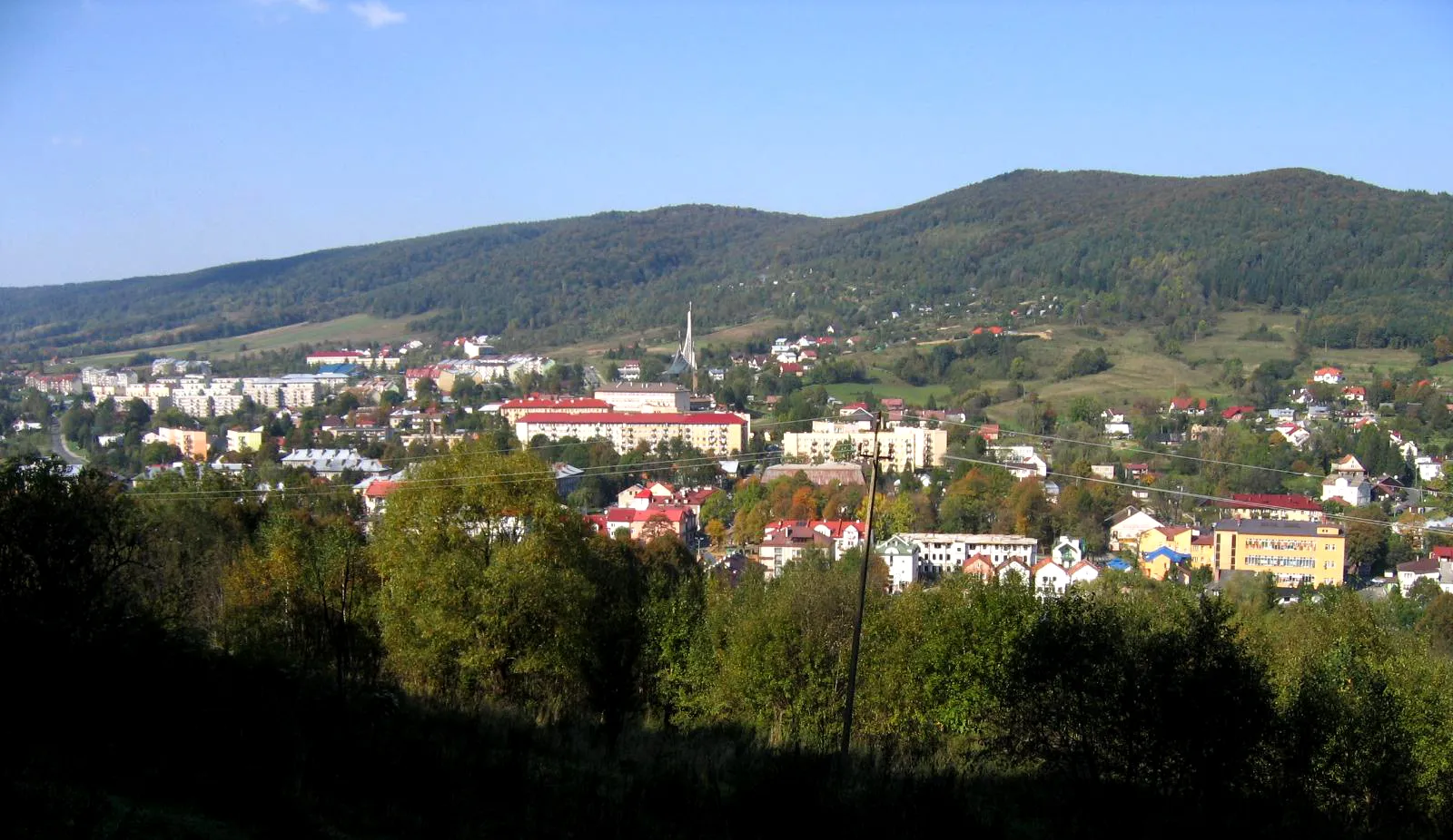 Photo showing: Ustrzyki Dolne - widok ogólny