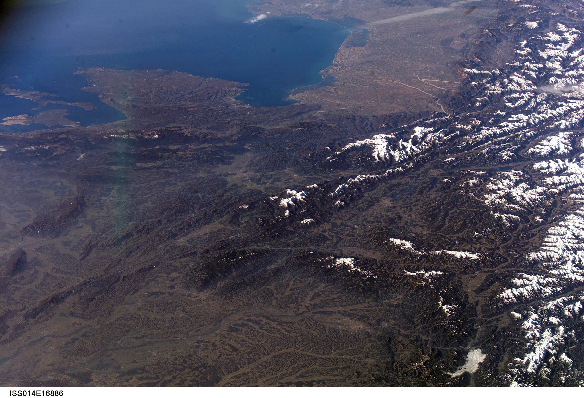 Photo showing: View of Austria taken during ISS Expedition 14.