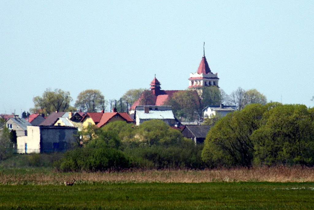 Photo showing: Panoramic view of Łapy, Poland