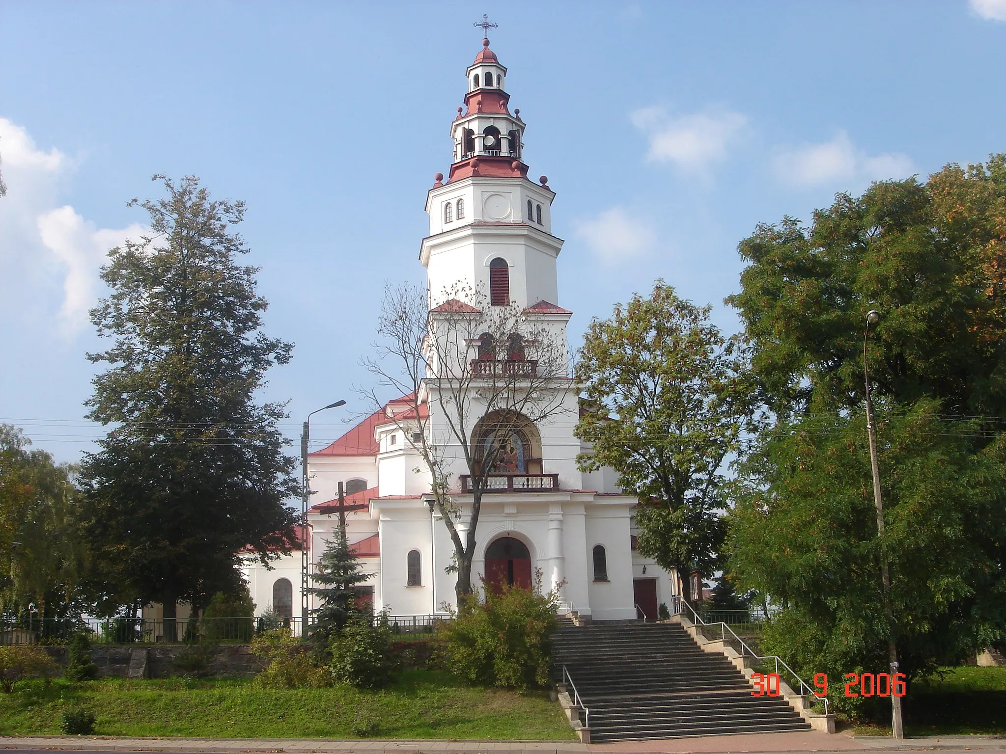 Photo showing: Neobaroque Church of Our Lady of Częstochowa in Mońki (Poland)