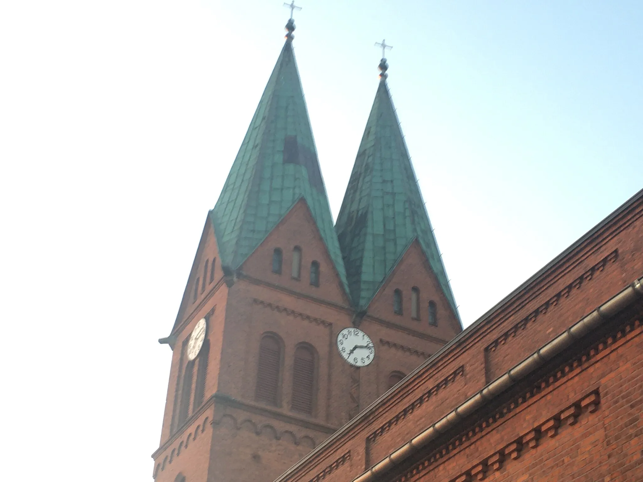 Photo showing: Kościół Wszystkich Świętych w Brusach - wieża