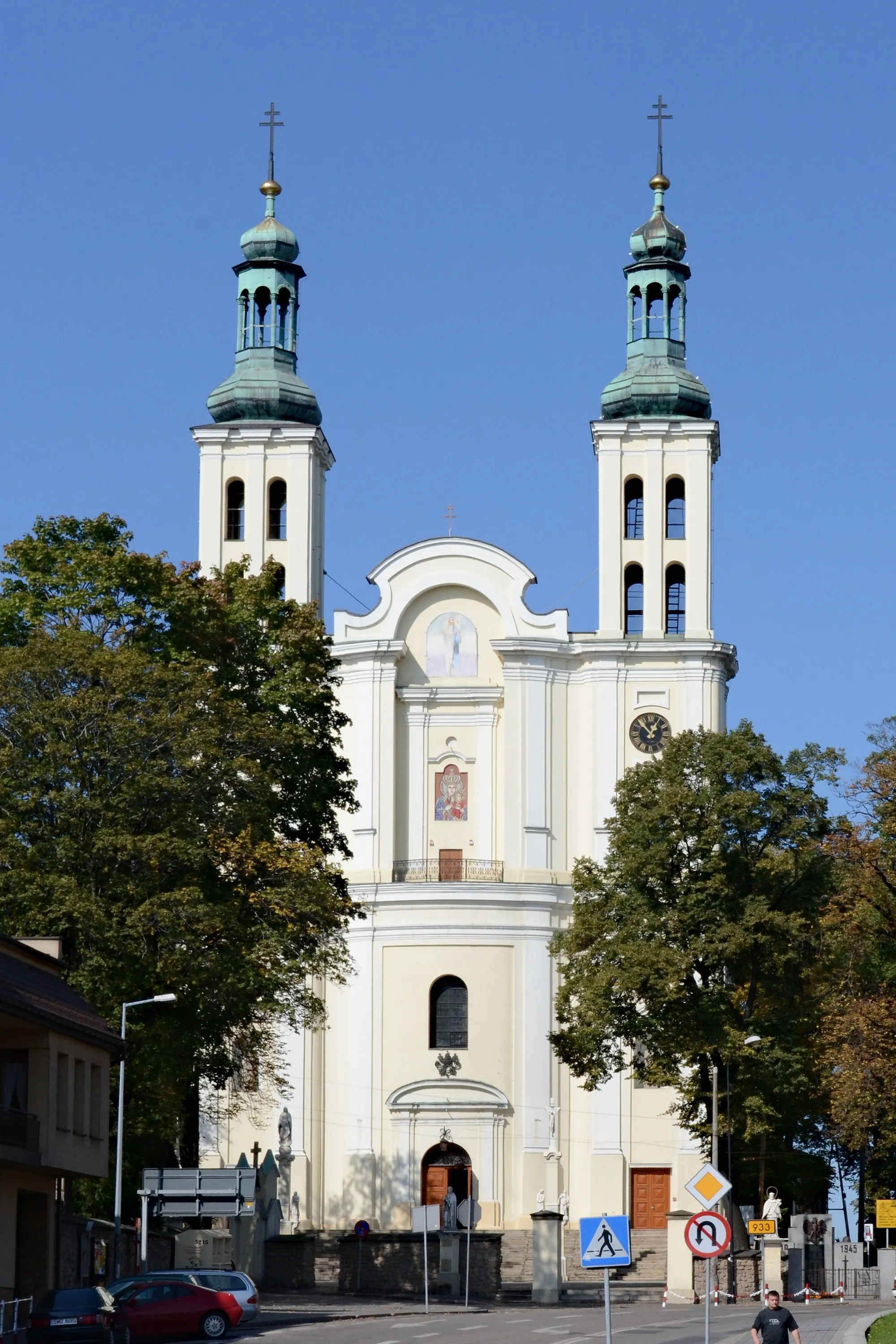 Photo showing: Fasada bazyliki.
Pszów, ul. Bohaterów Westerplatte 1, Wodzisław Śląski