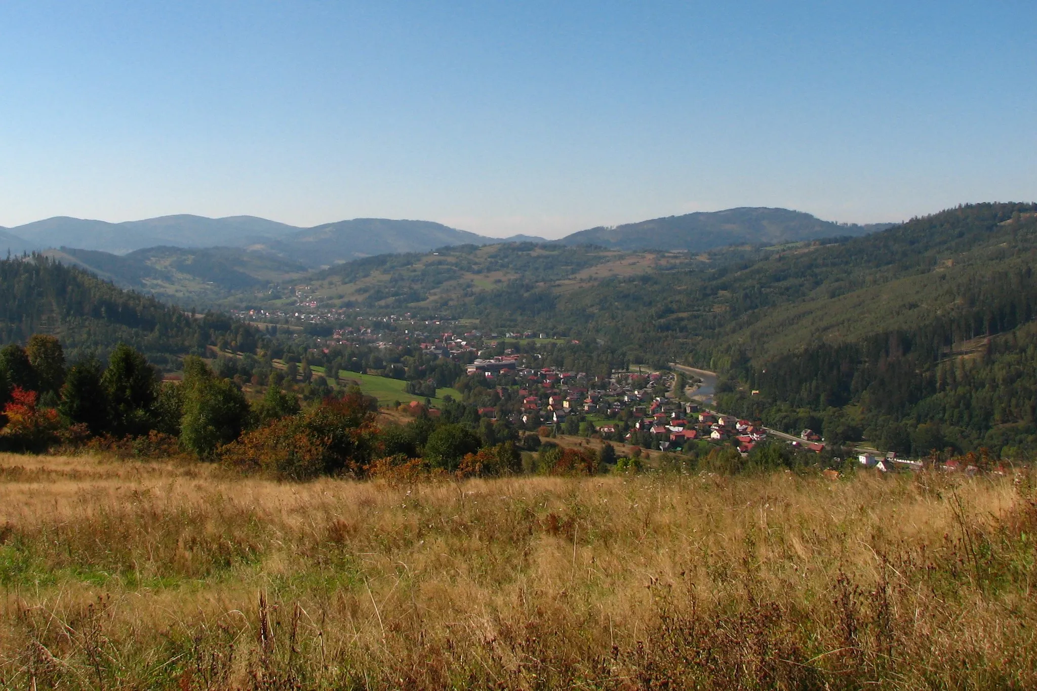 Photo showing: Widok na Rajczę.