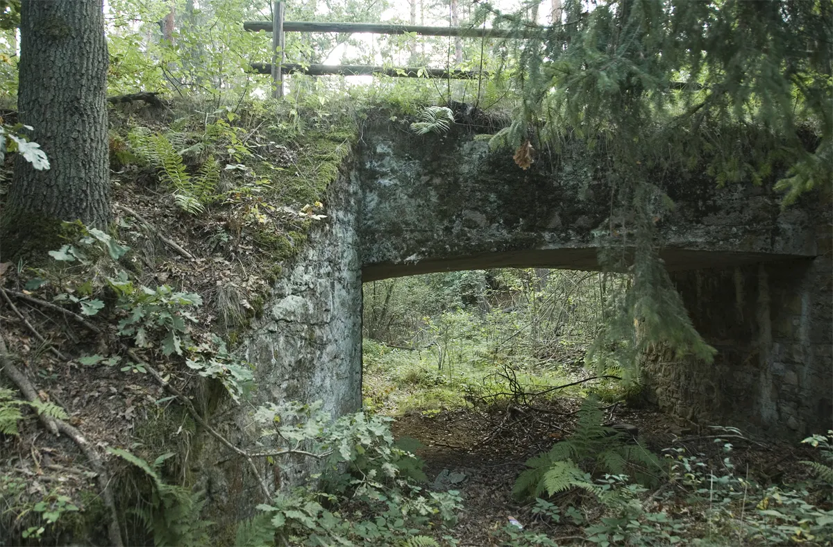 Photo showing: Most w ciągu dawnej kolejki wąskotorowej w Zagnańsku